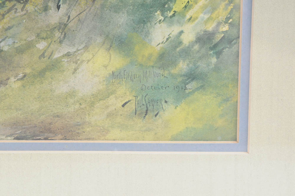 Quintet of Framed Prints by Paul Sawyier