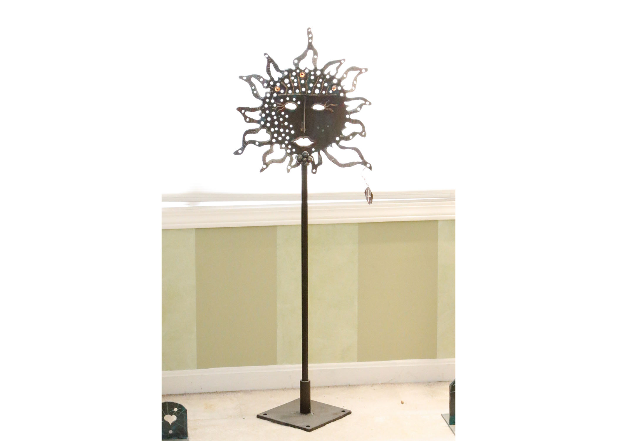 Original Edward Casagrande Metalwork Sun Sculpture