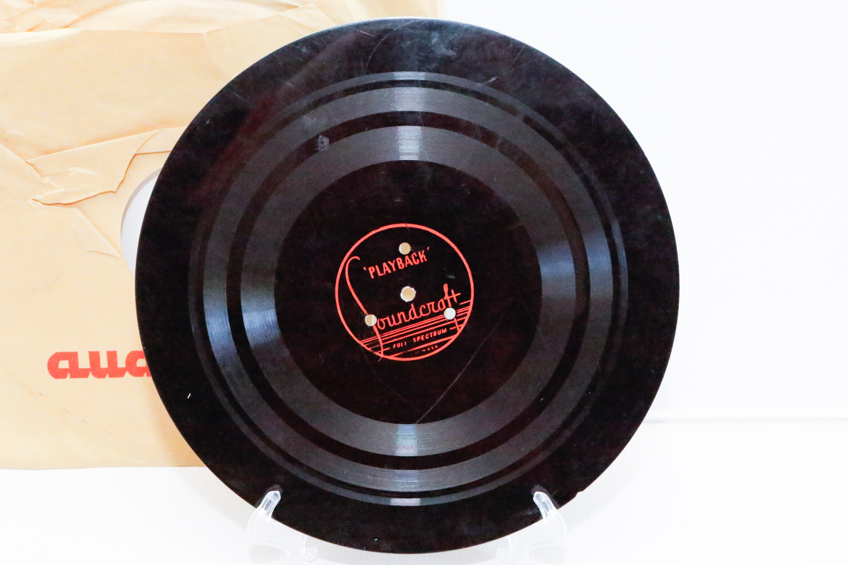 Signed Bing Crosby Home Recording Disc