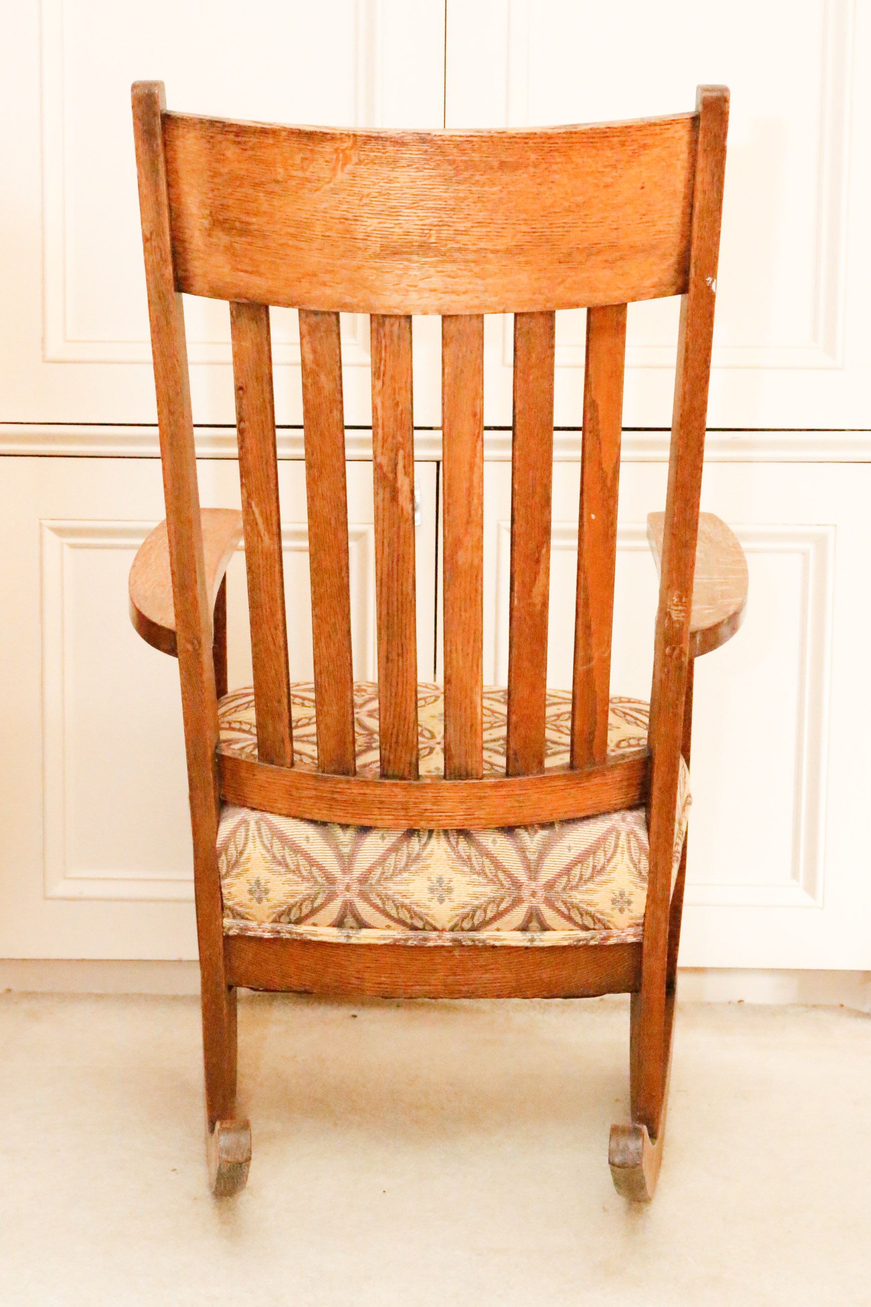 Burl Wood Rocking Chair