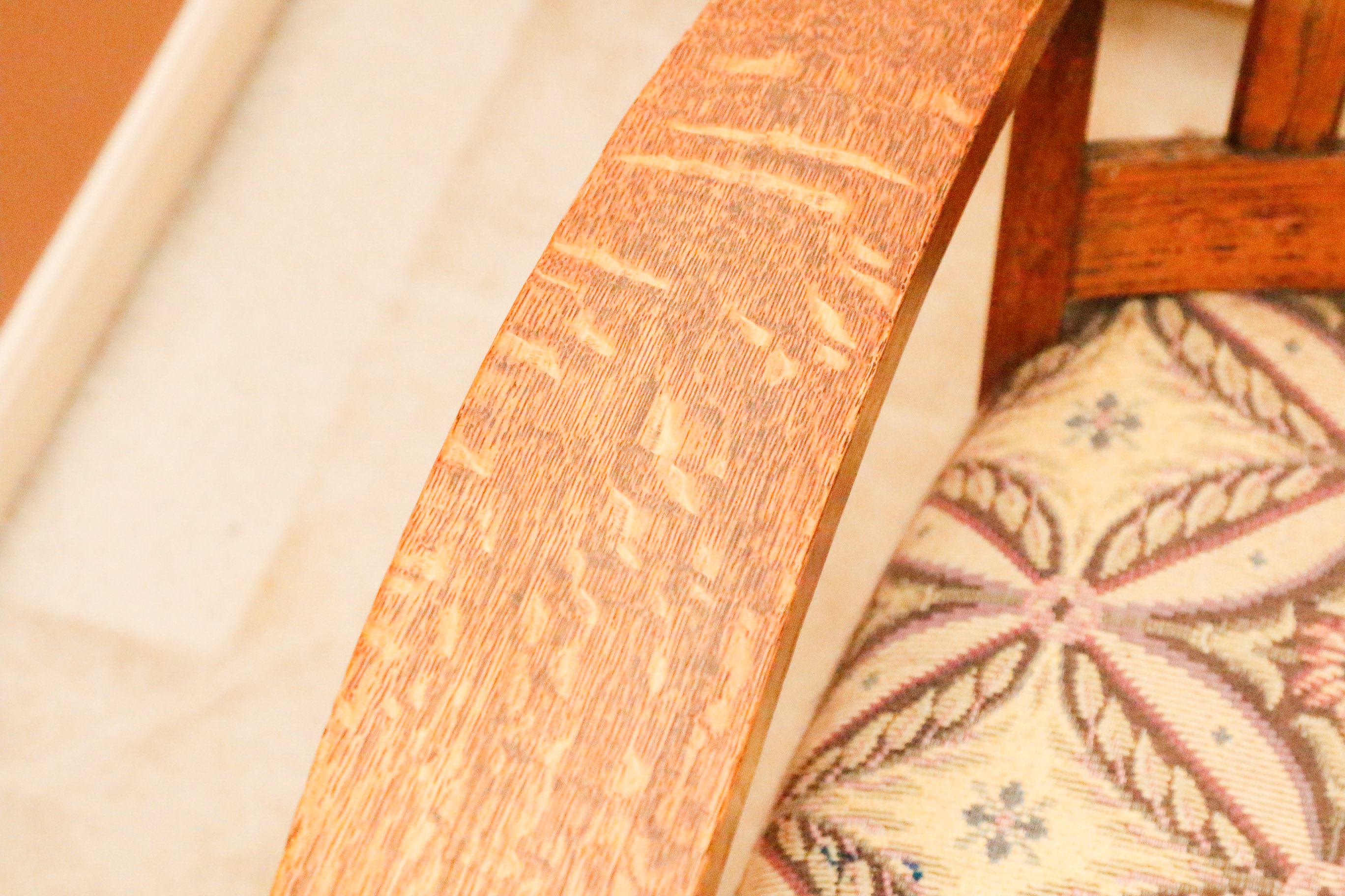 Burl Wood Rocking Chair