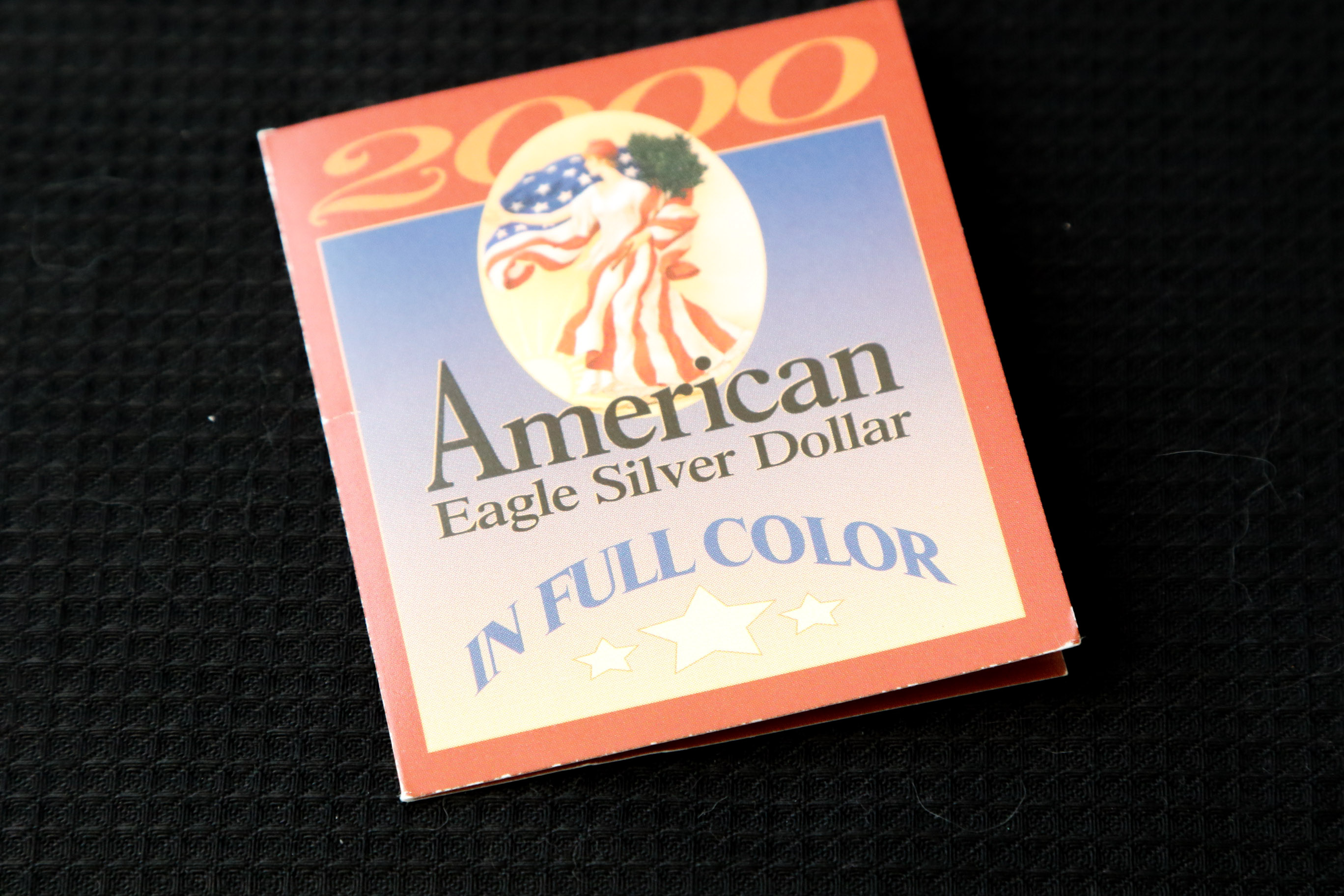 2000 American Eagle Silver Dollar with Fine Silver Bar