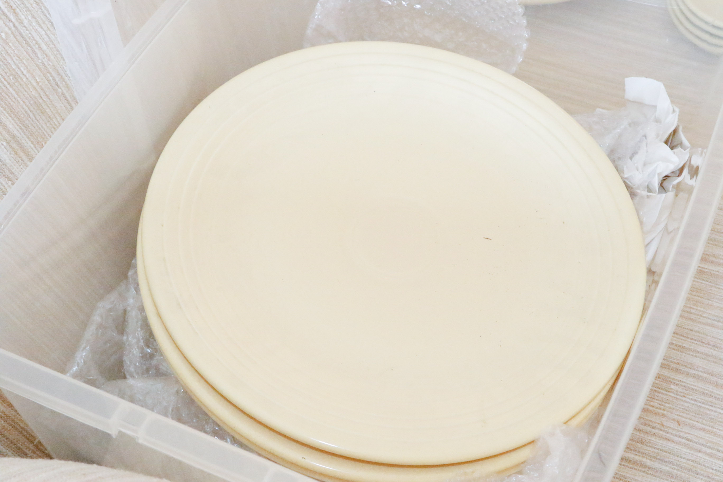 Fiestaware Collection in Persimmon and Post 86' Yellow