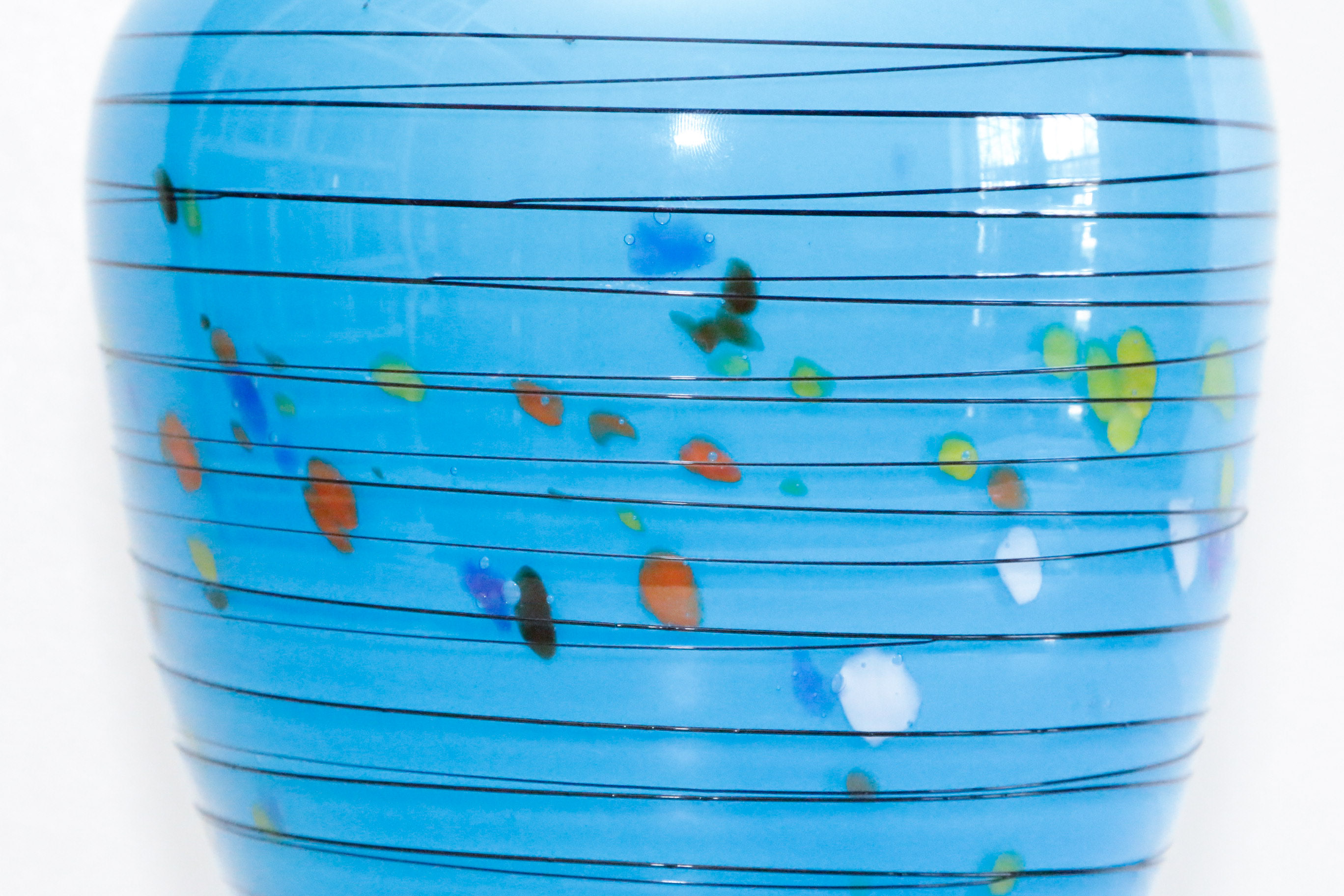 Multi-Color Art Glass Vase