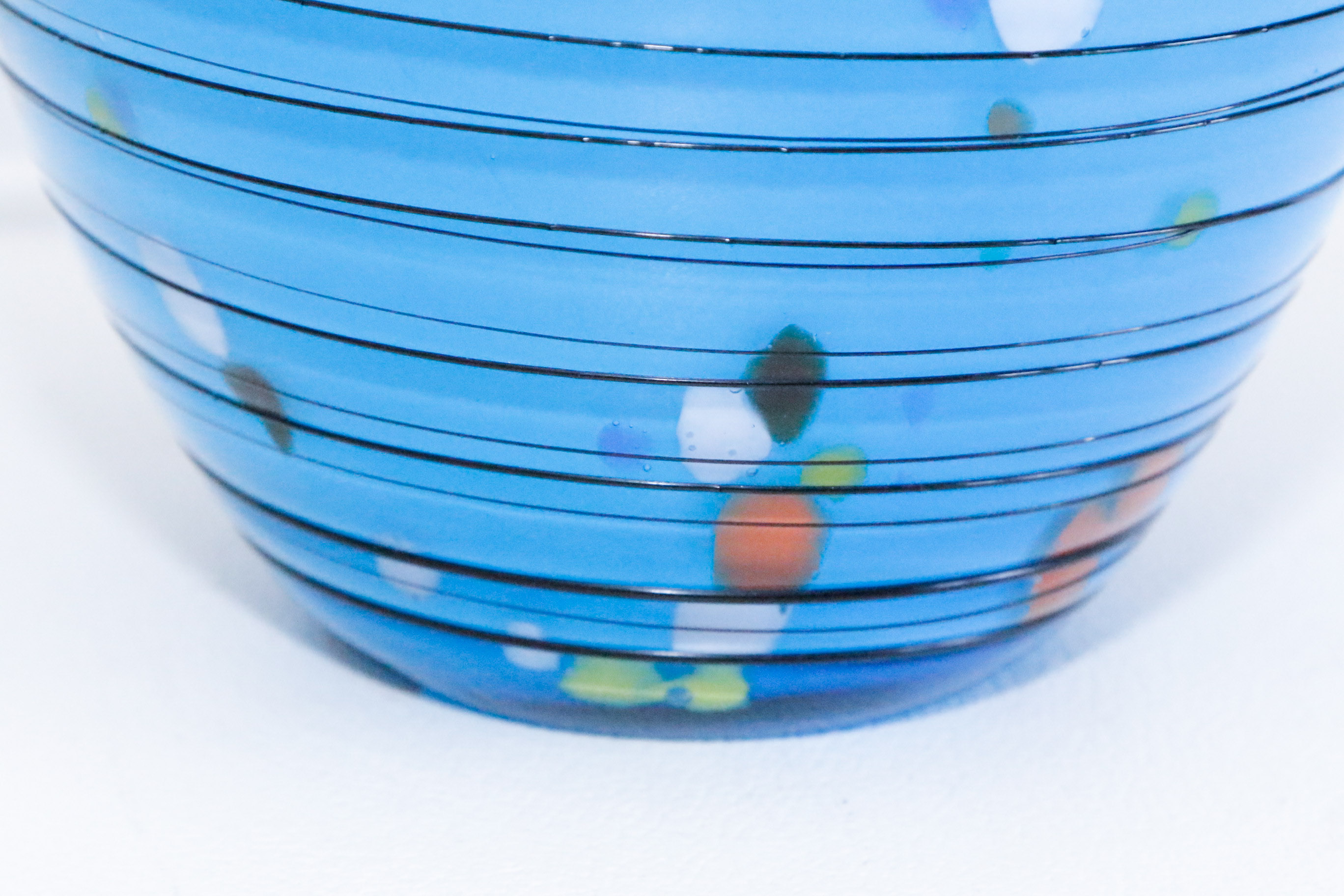 Multi-Color Art Glass Vase