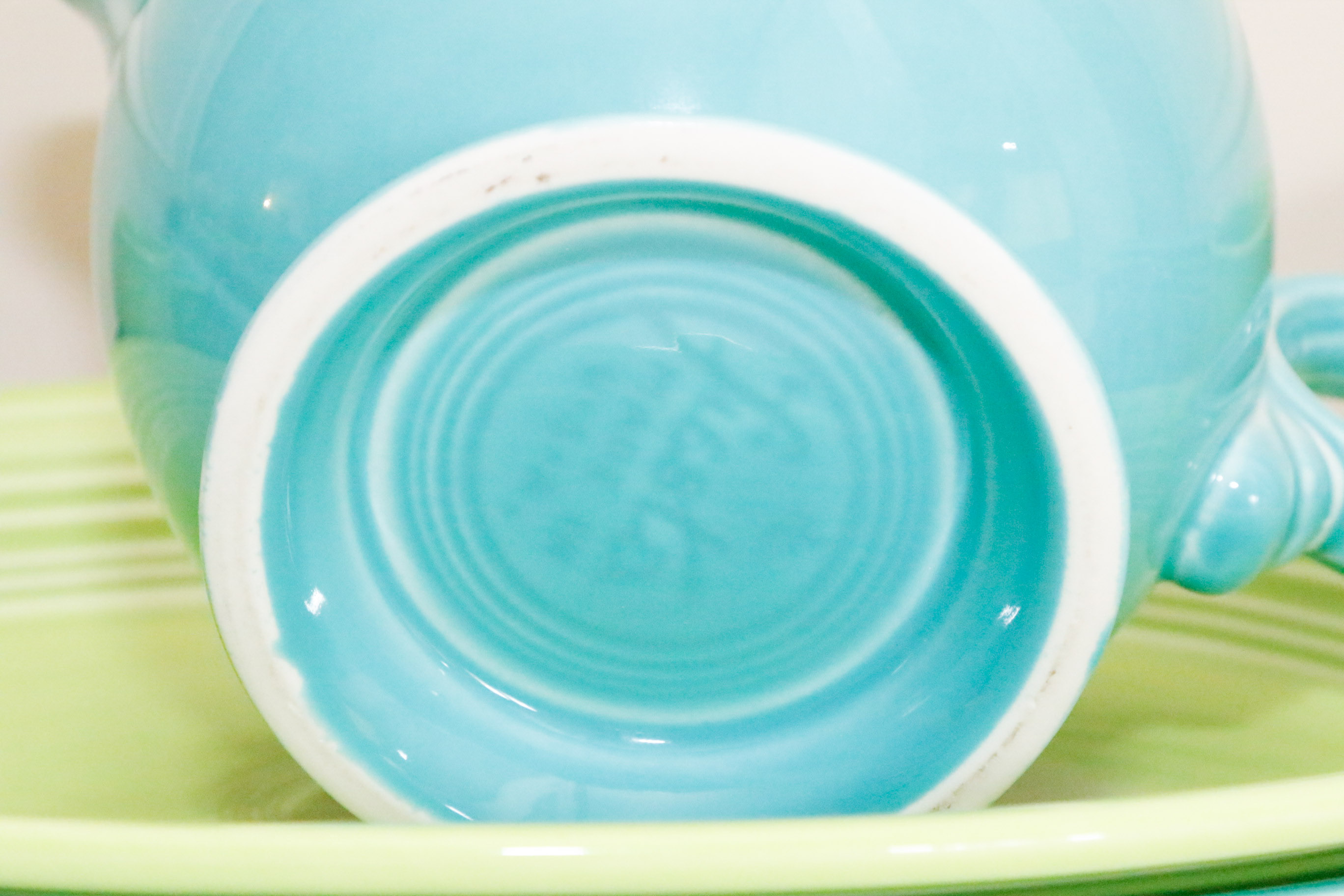 Fiestaware Collection in Sapphire, Chartreuse and Turqoise