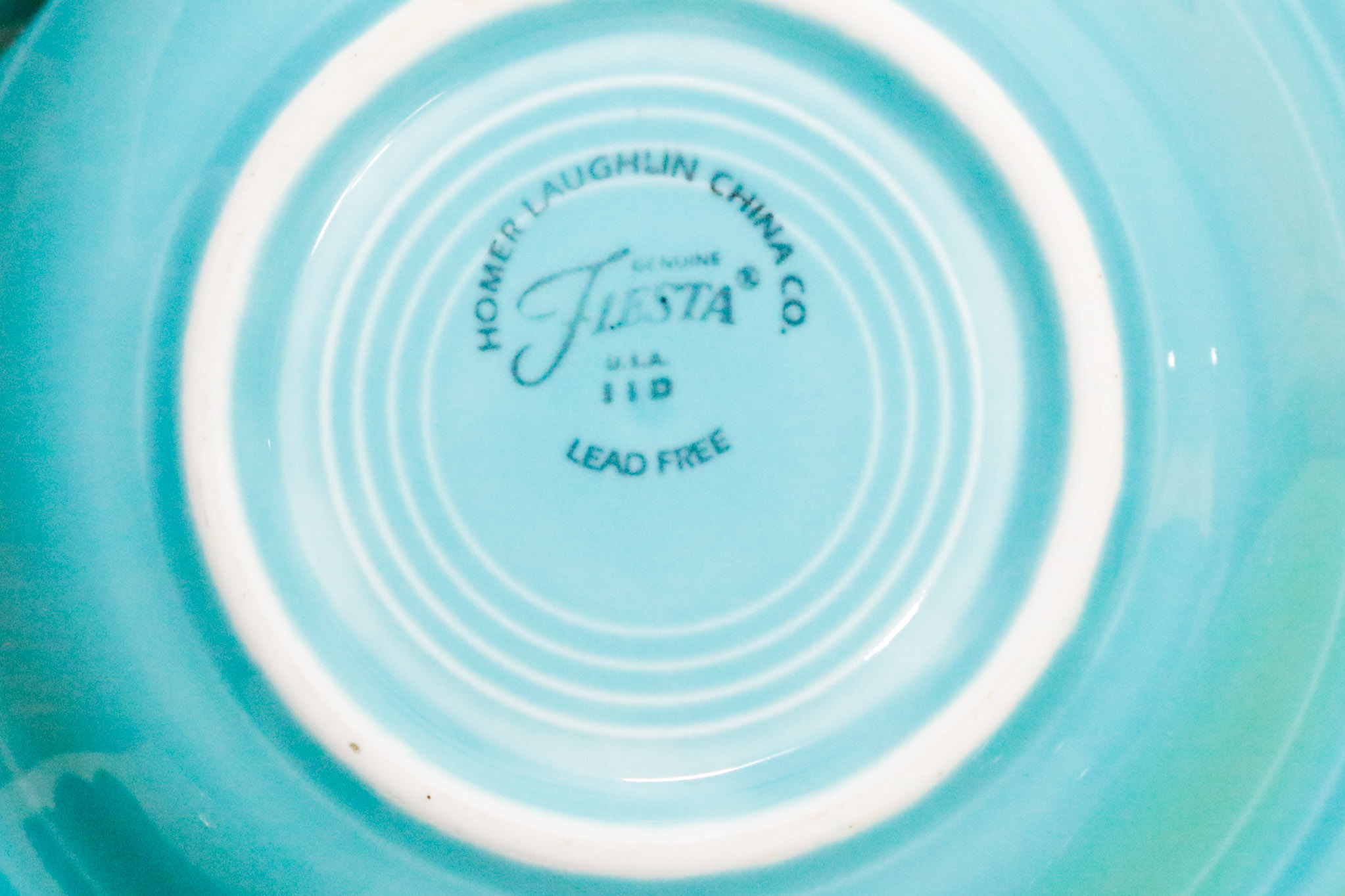 Fiestaware Collection in Sapphire, Chartreuse and Turqoise