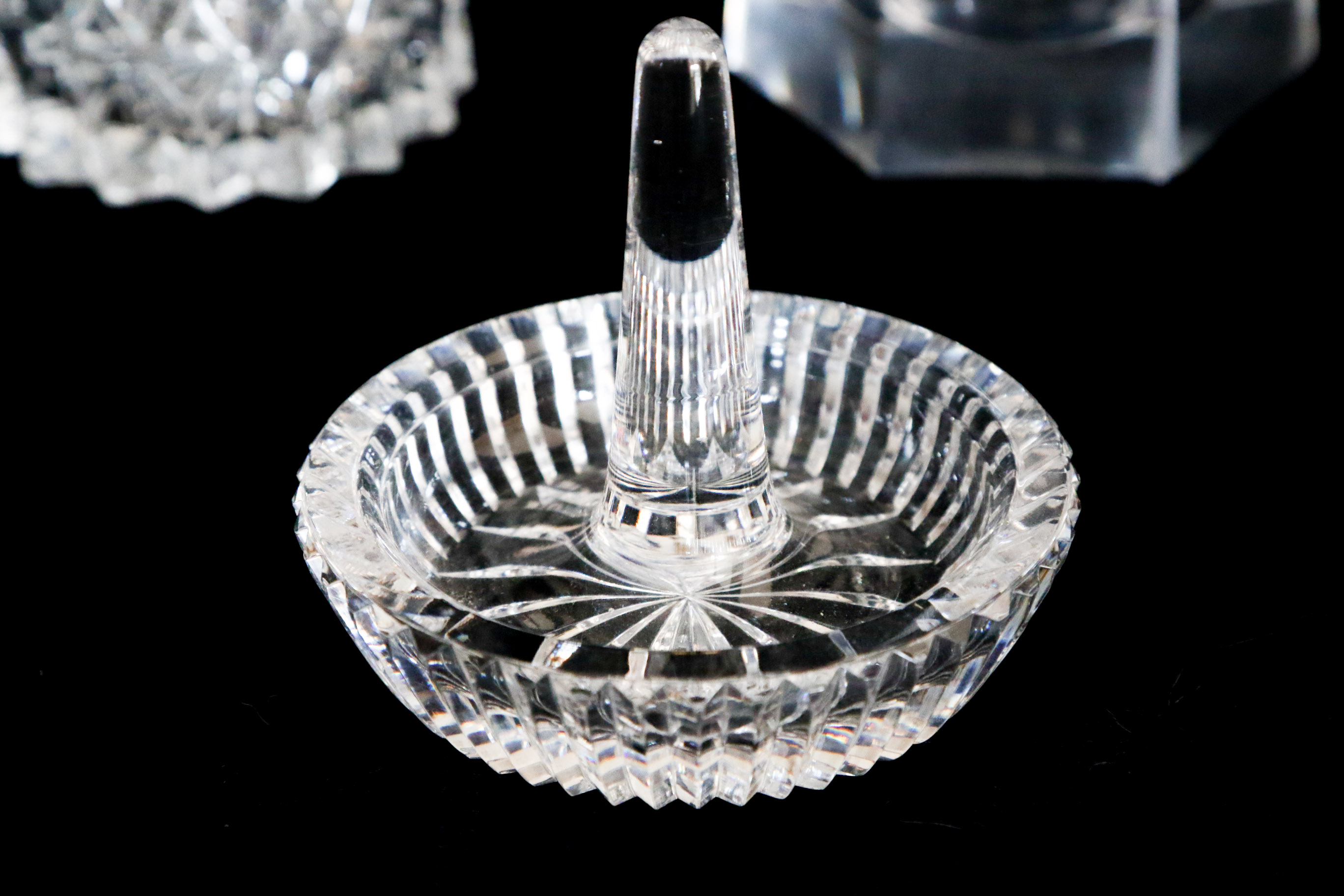 Crystal Perfume Bottles and Ring Holder