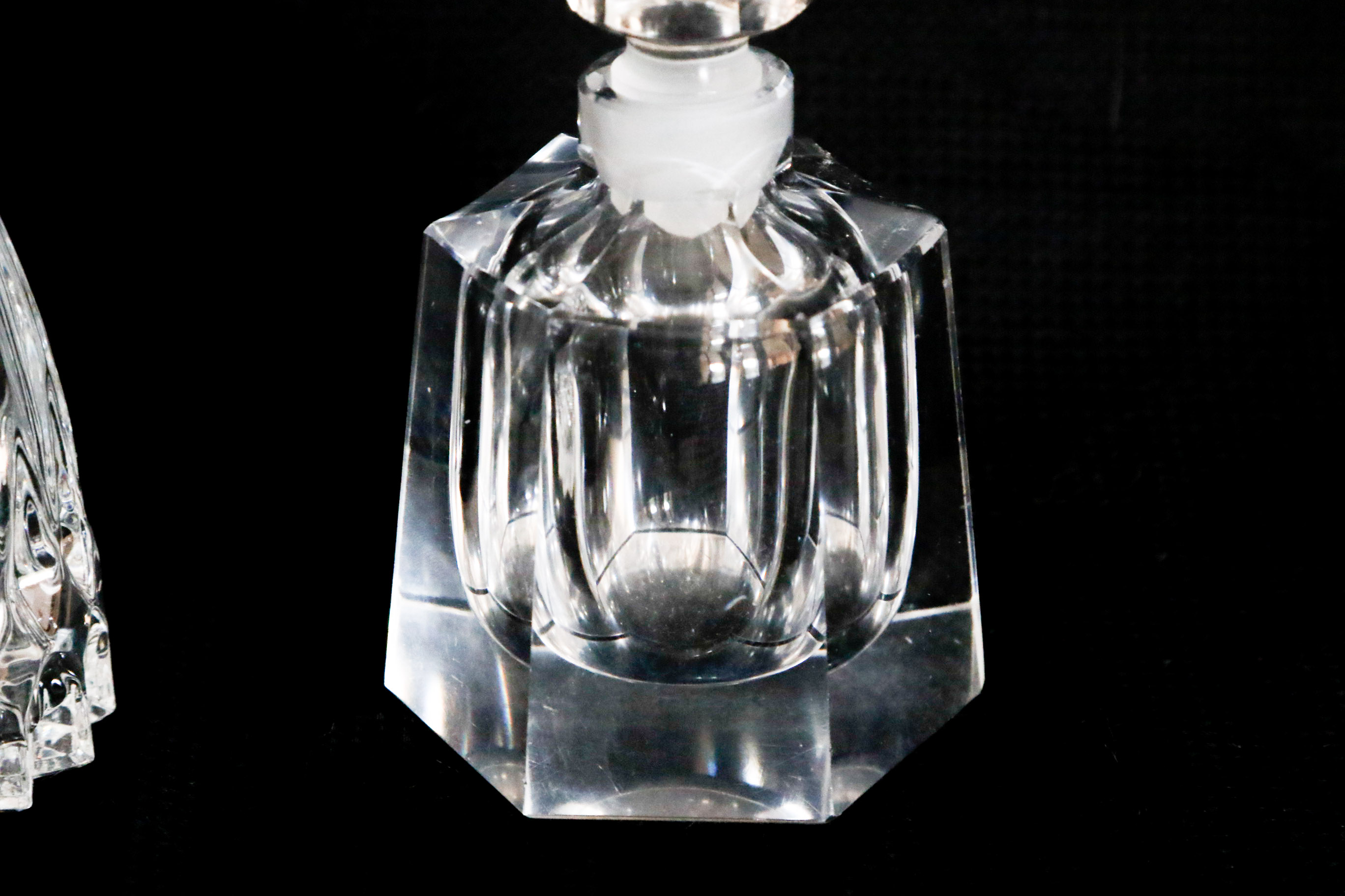 Crystal Perfume Bottles and Ring Holder