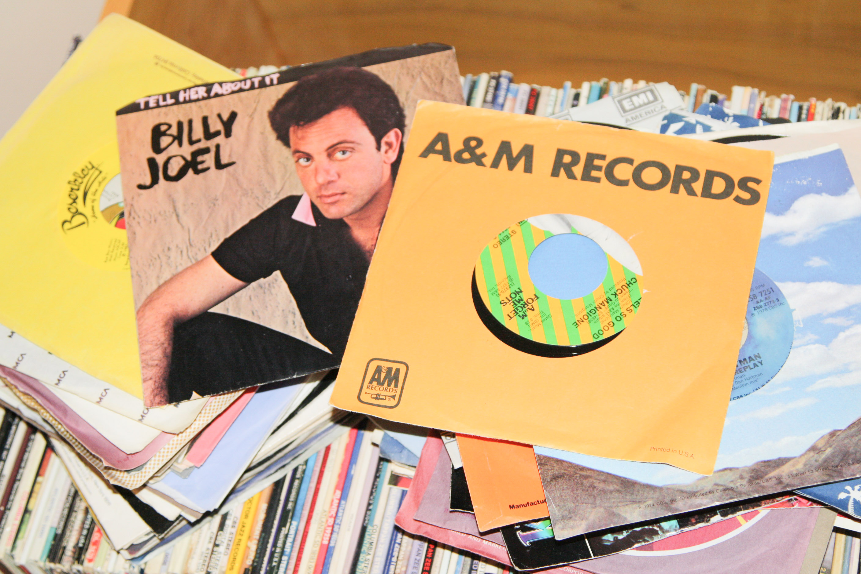 Collection of Vinyl Record LPs and 45s