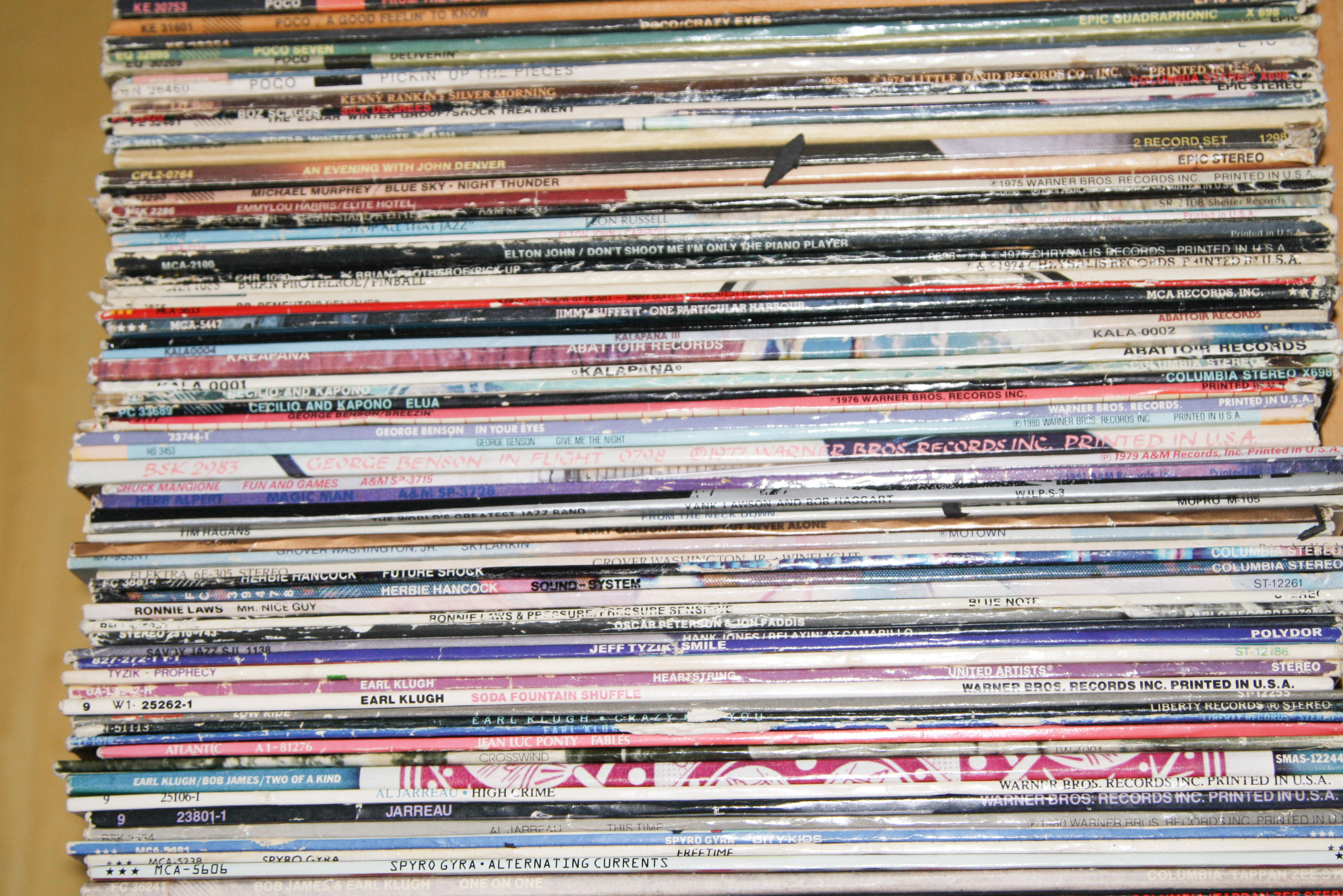 Collection of Vinyl Record LPs and 45s