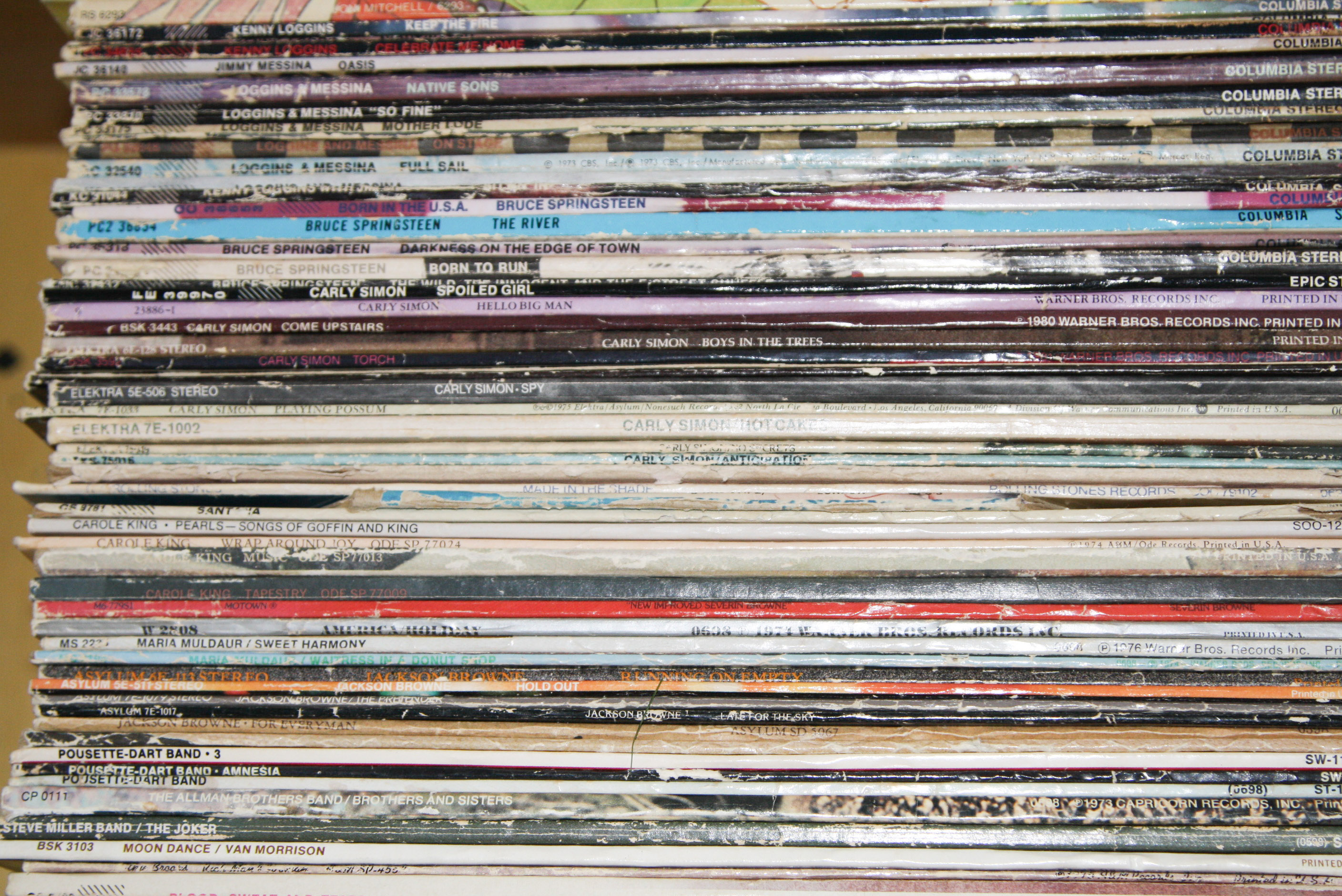 Collection of Vinyl Record LPs and 45s