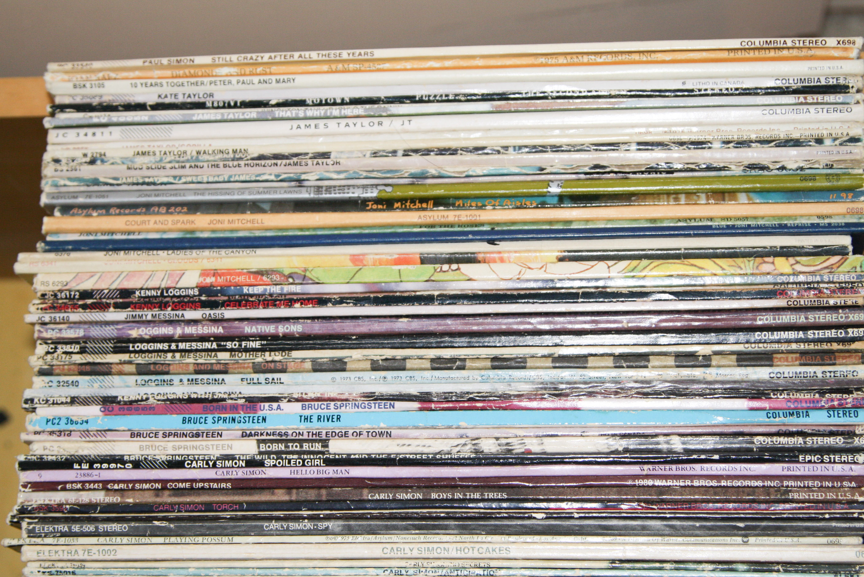 Collection of Vinyl Record LPs and 45s