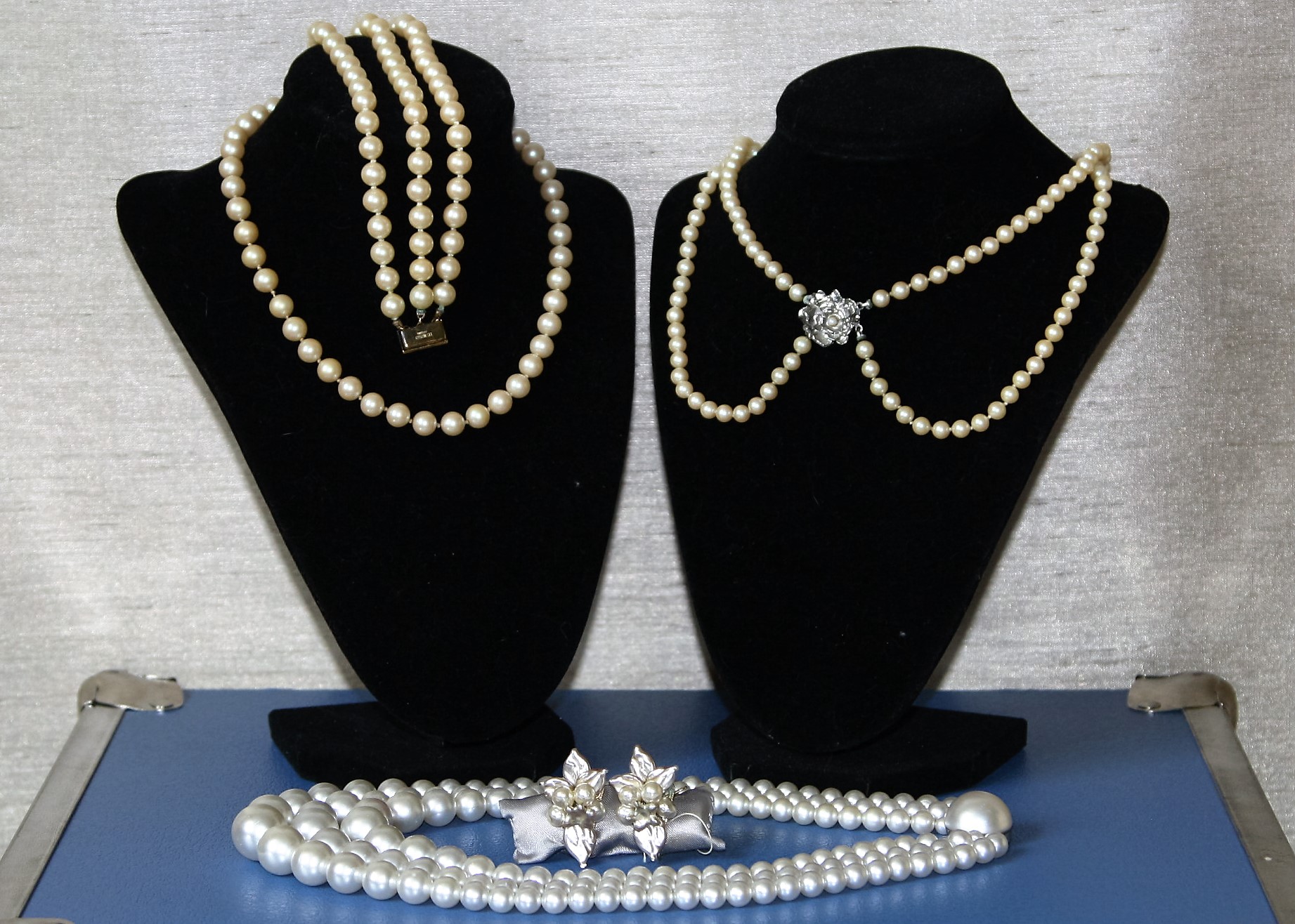 Grouping of Vintage Faux Pearl Jewelry