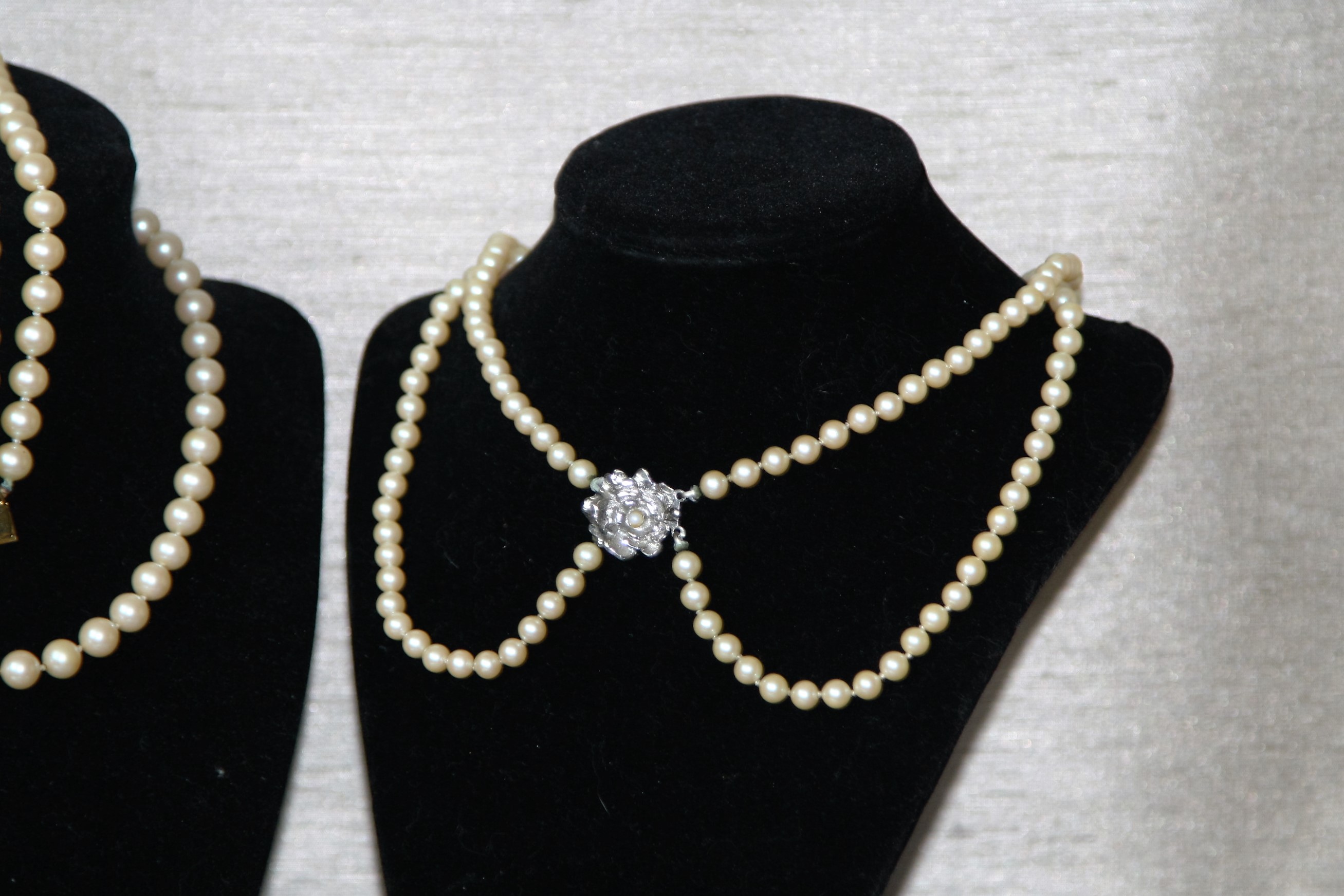 Grouping of Vintage Faux Pearl Jewelry