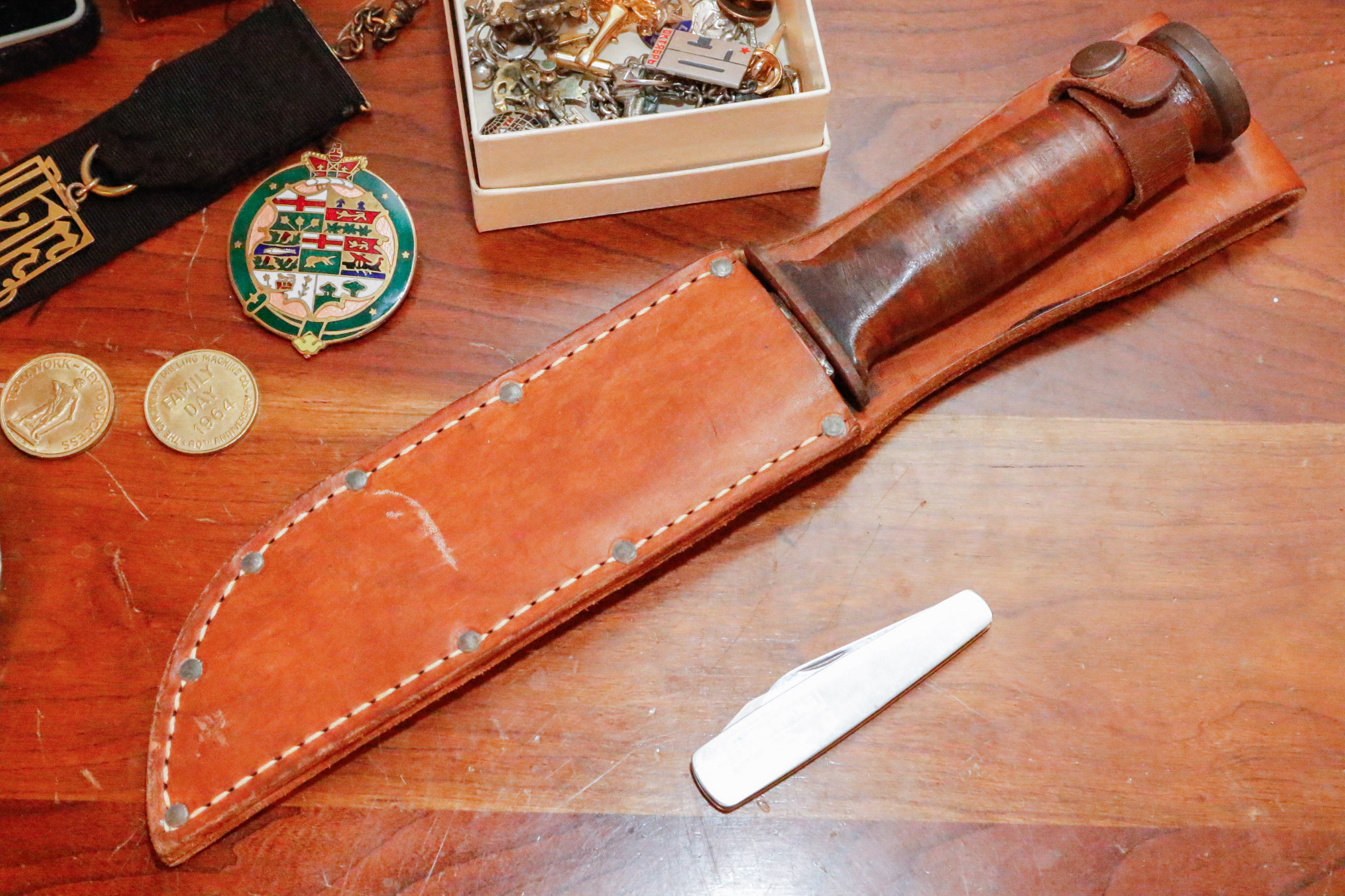 Military Ephemera Feat. a Robeson Shuredge Fighting Knife