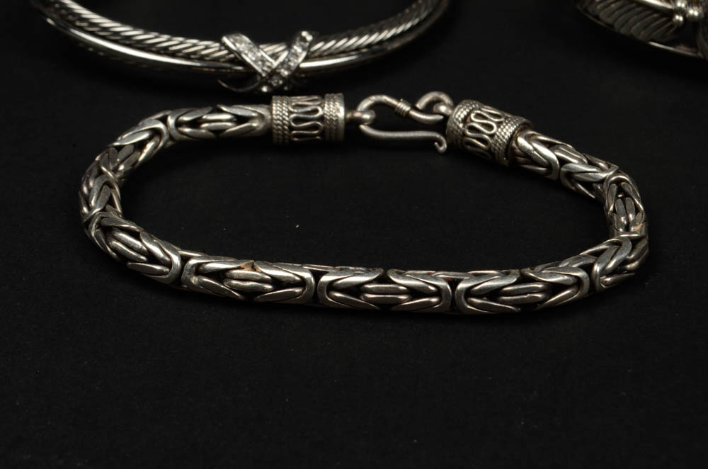 Assortment of Silver Tone Jewelry