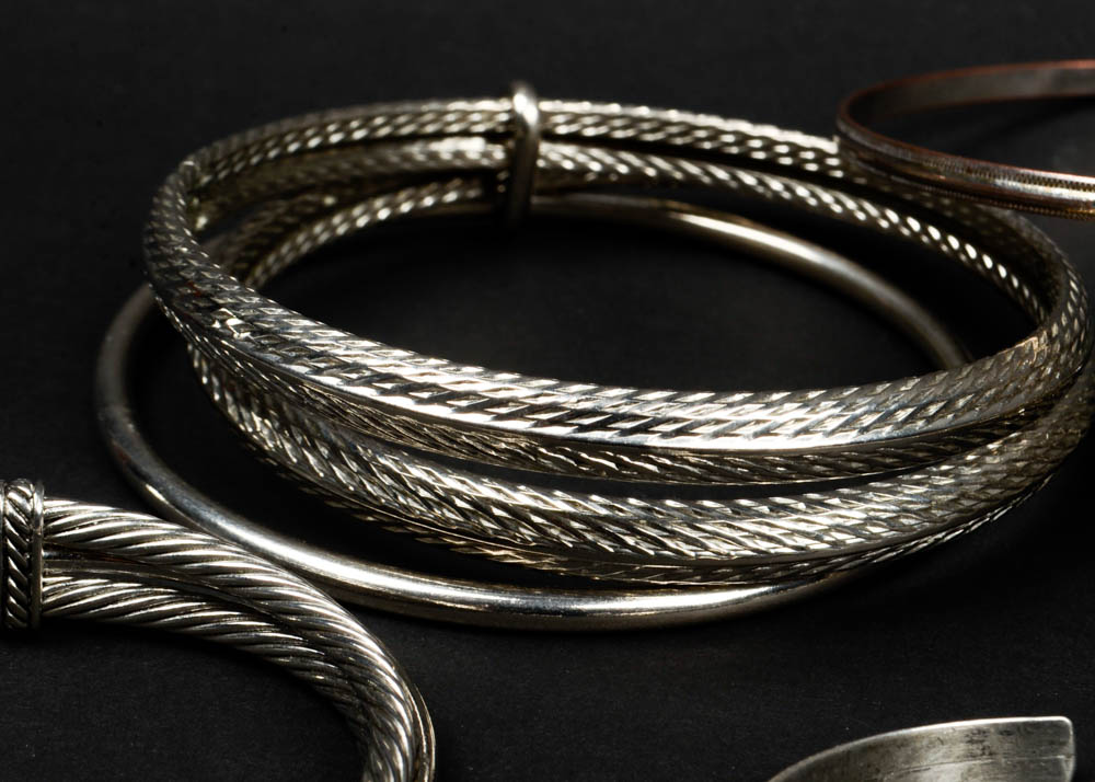 Assortment of Silver Tone Jewelry