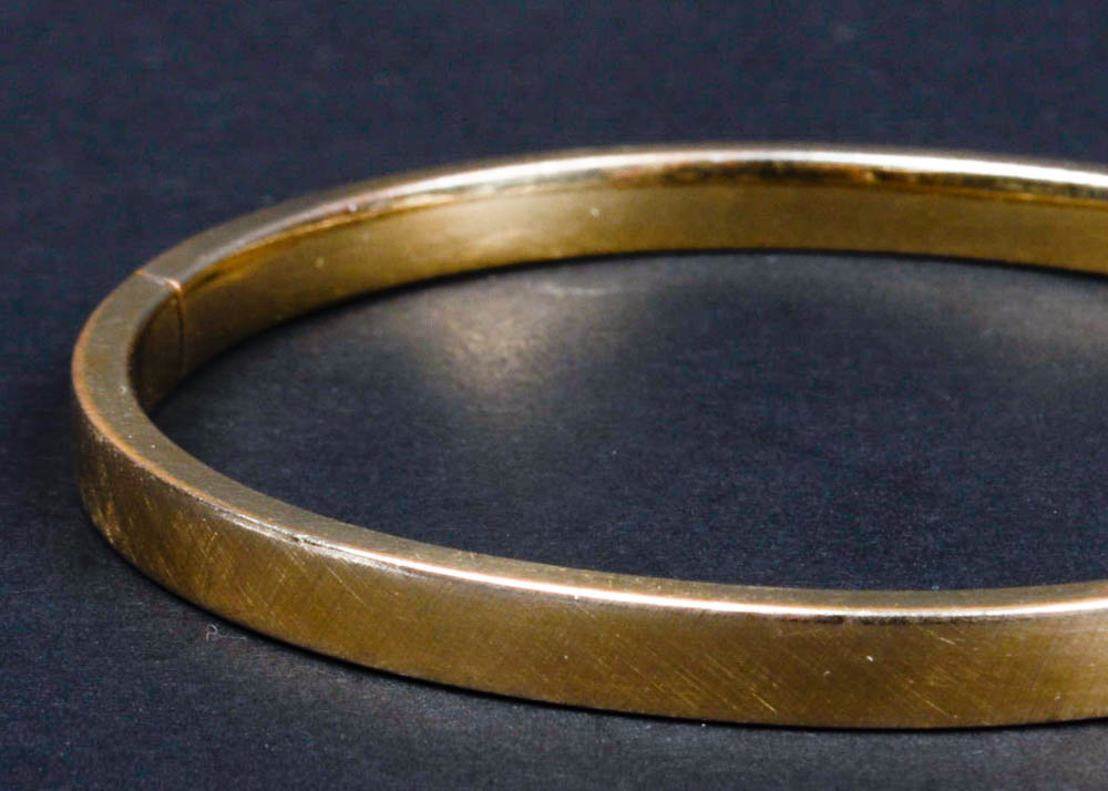 14K Gold Bracelet and Gold Filled Bangle