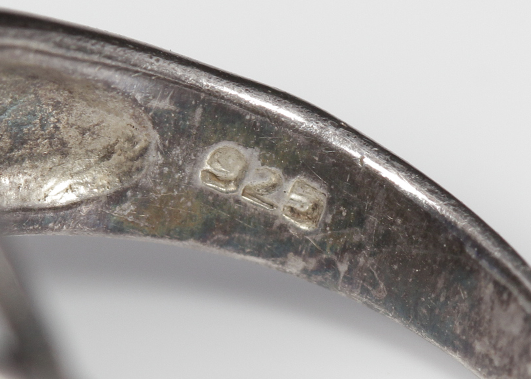 Sterling Silver Blue Cubic Zirconia Ring