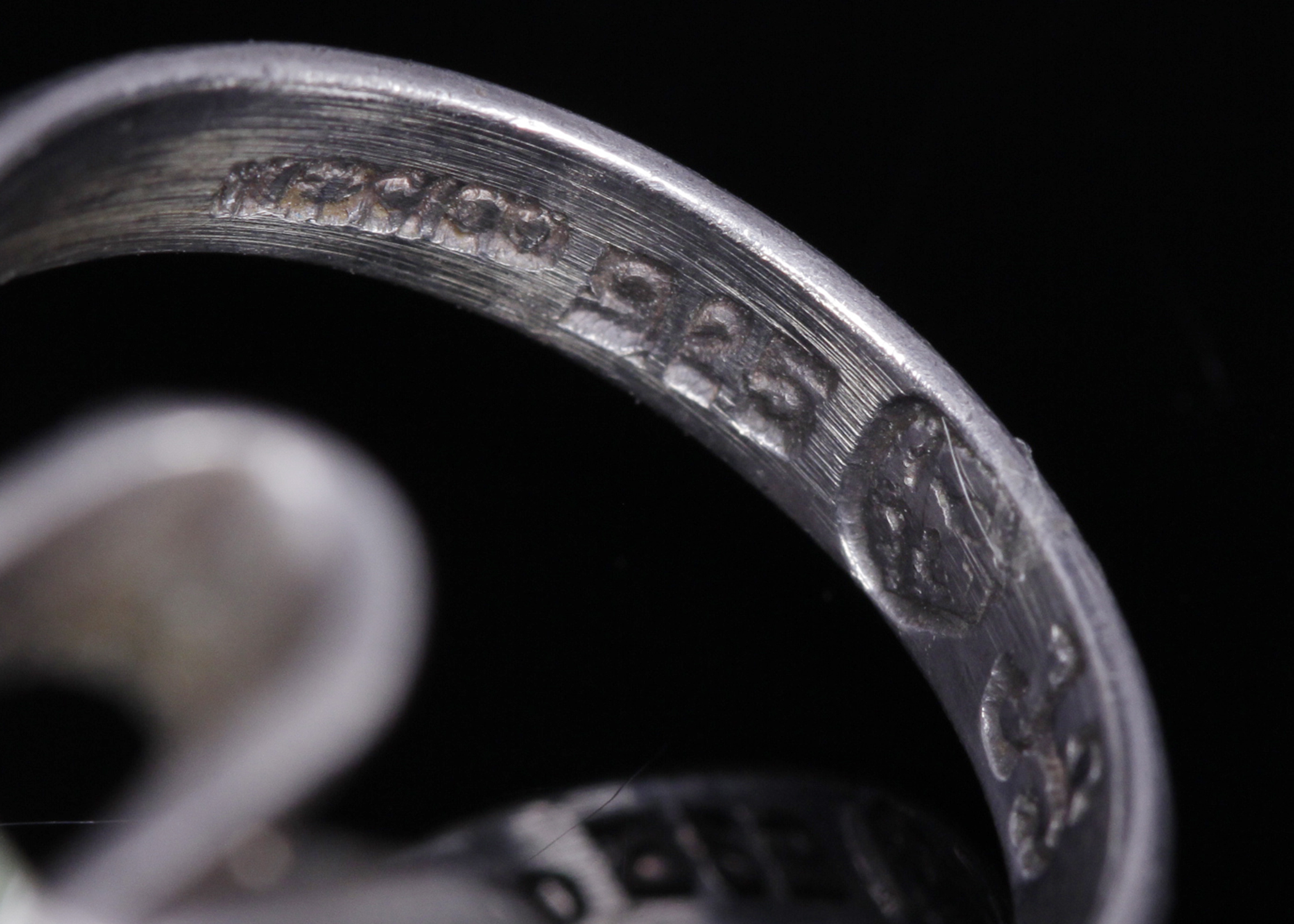 Modern Sterling Silver Cubic Zirconia Ring