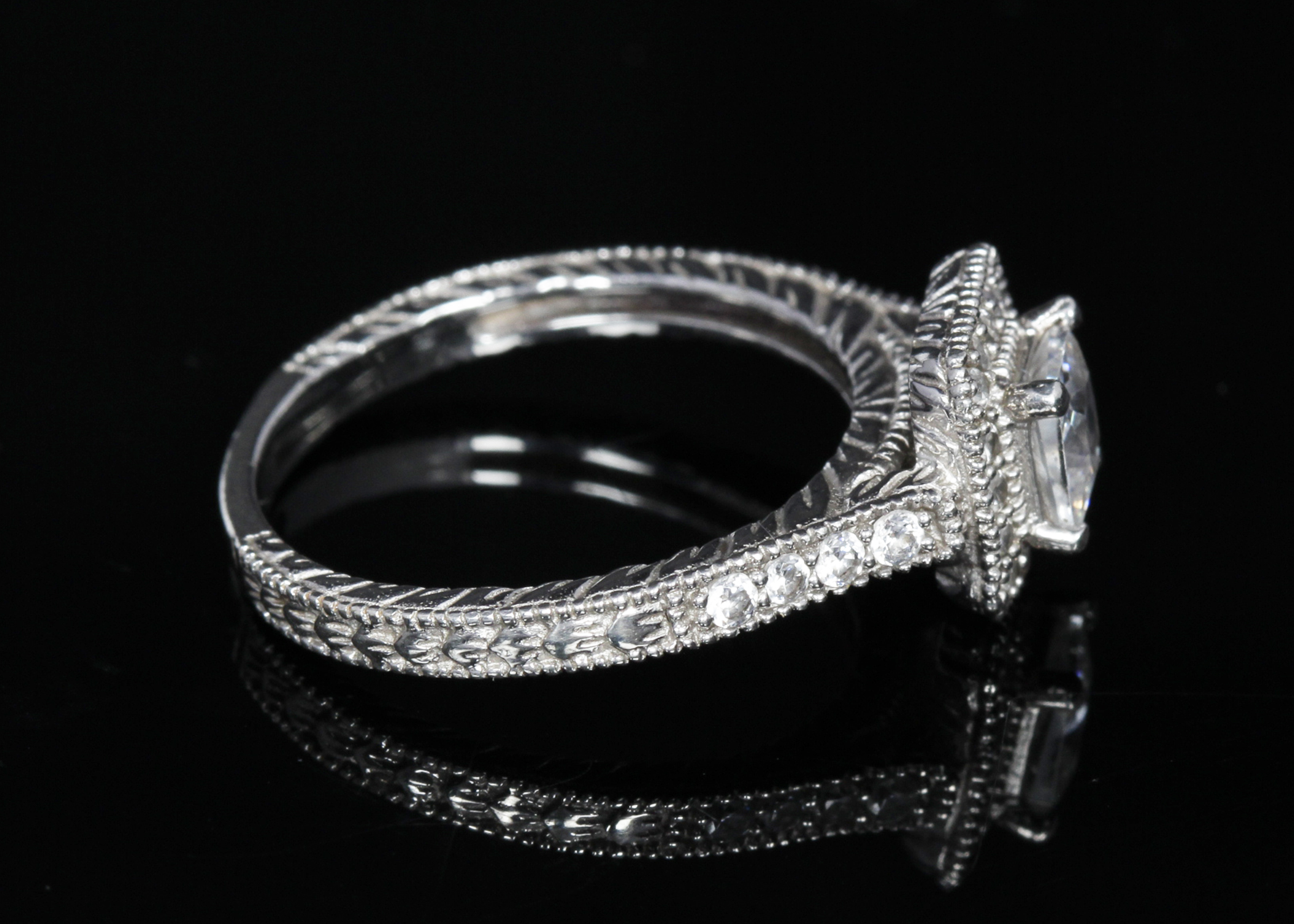 Sterling Silver Cubic Zirconia Ring