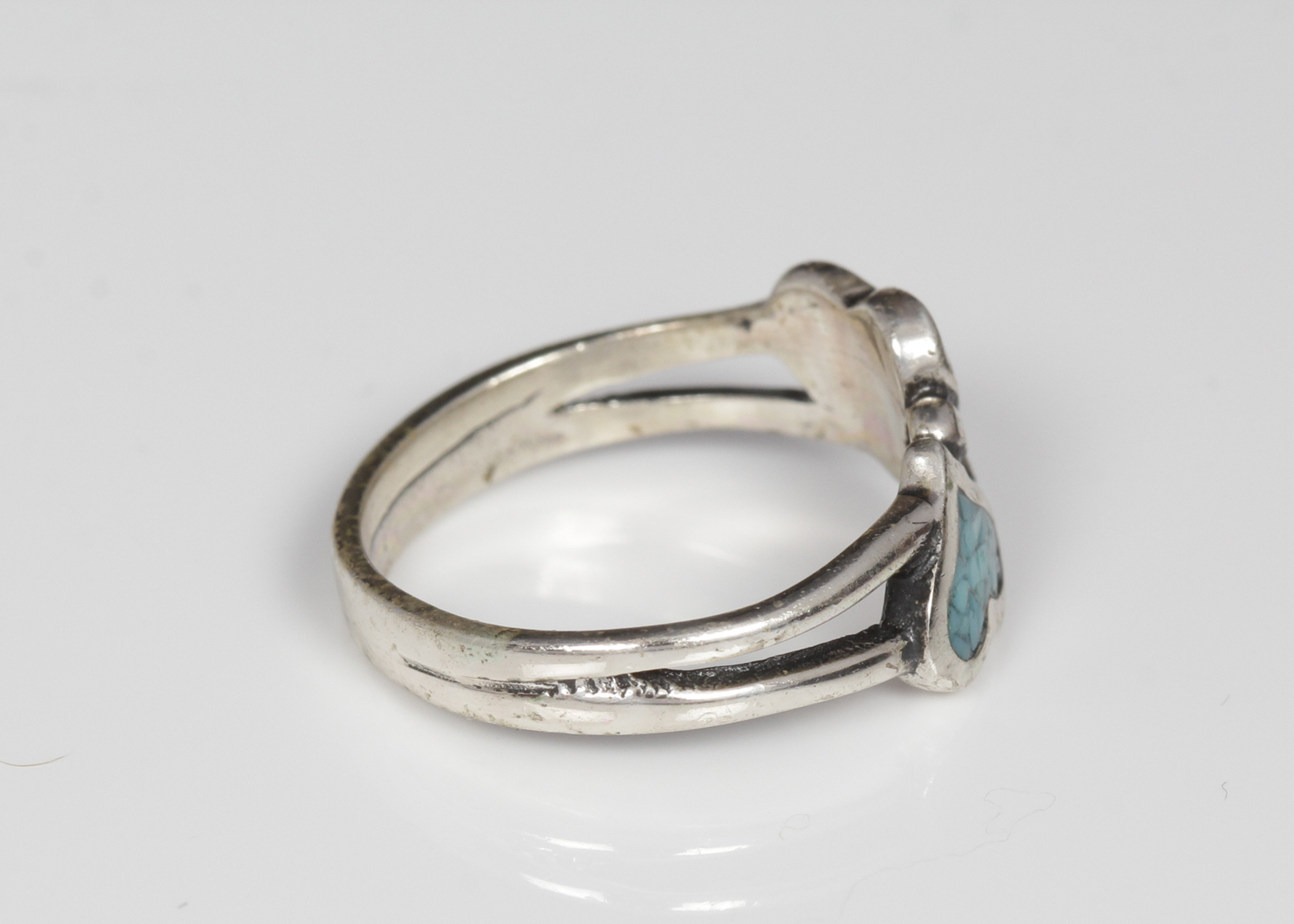 Sterling Silver Turquoise Heart Ring