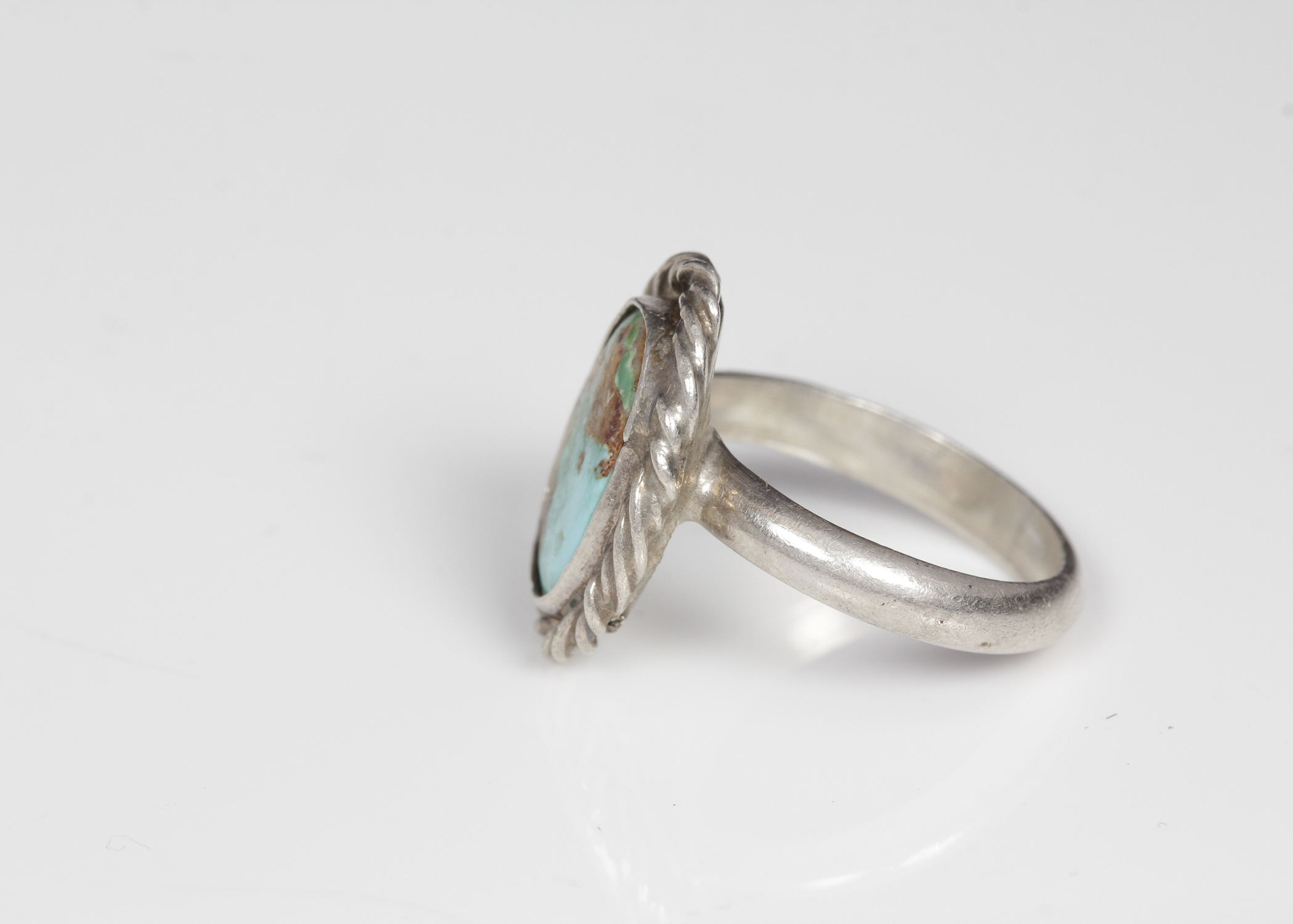 Silver Tone Turquoise RIng