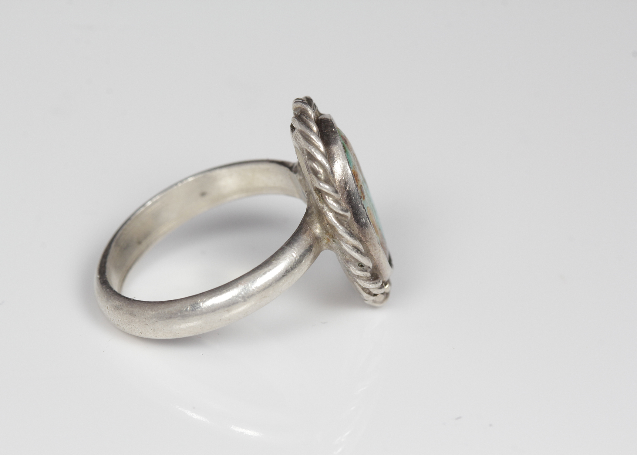 Silver Tone Turquoise RIng