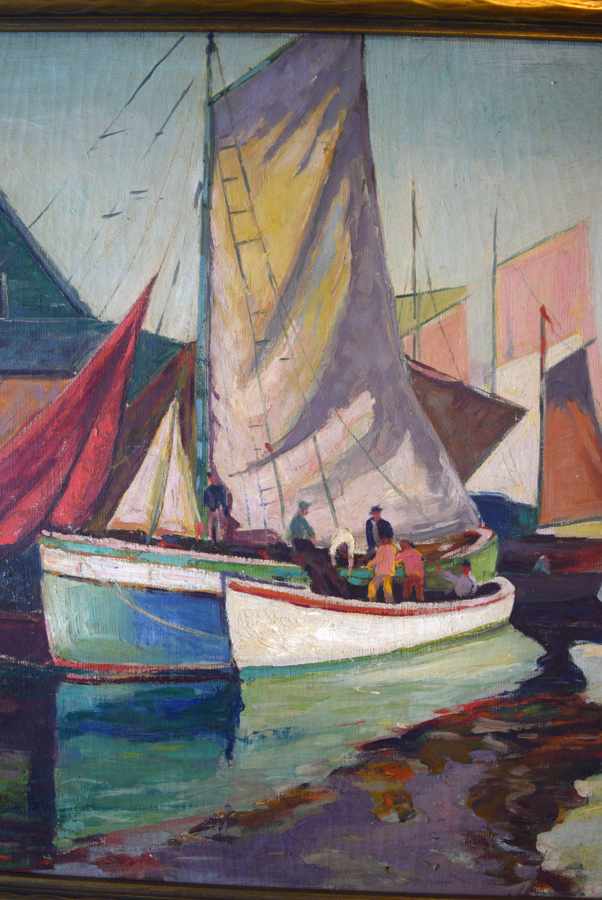 Alexander Raymond Katz Nautical Oil Painting