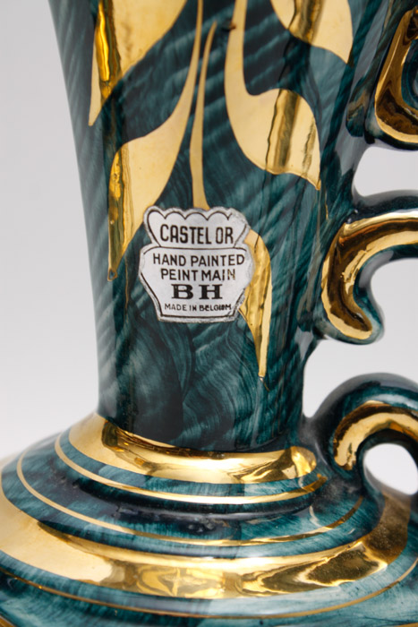 H. Bequet Peacock Coffee Table Set Quaregnon Belgium