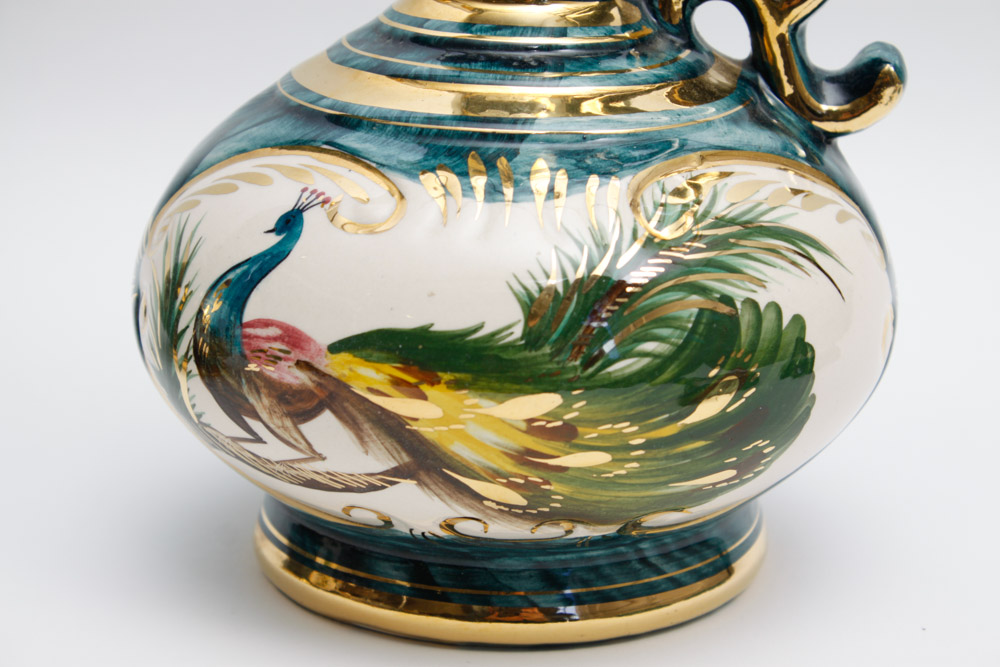 H. Bequet Peacock Coffee Table Set Quaregnon Belgium