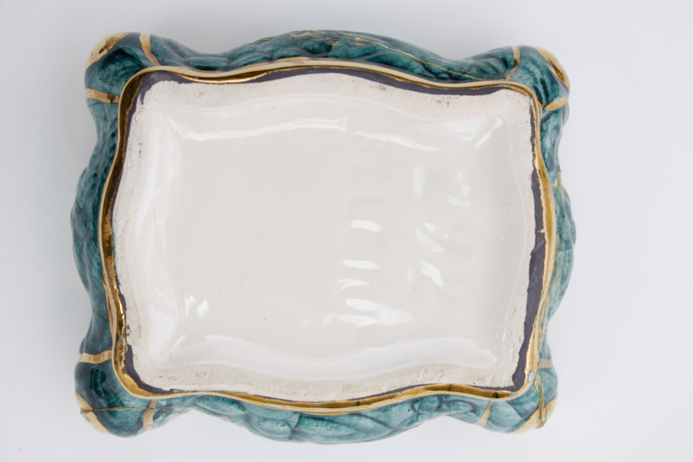 H. Bequet Peacock Coffee Table Set Quaregnon Belgium