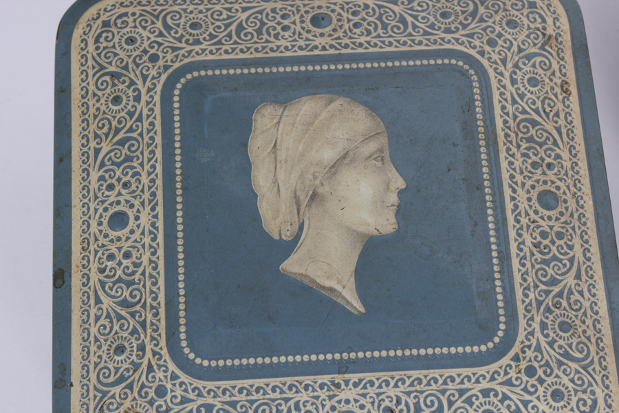 Wedgewood Trinket Box and Blue Tin Boxes