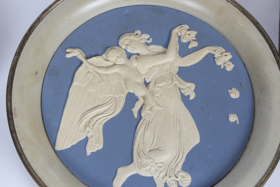 Wedgewood Trinket Box and Blue Tin Boxes