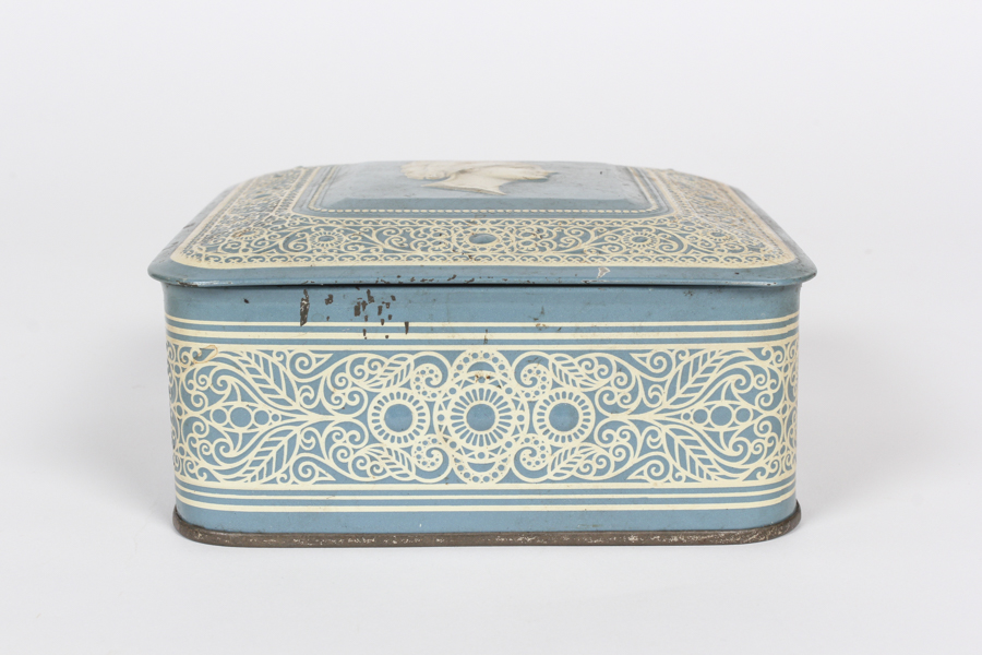 Wedgewood Trinket Box and Blue Tin Boxes