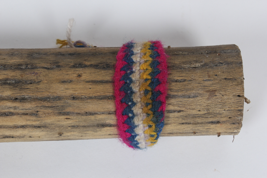 Natural Leaf Imprint, Rain Stick and Crystal