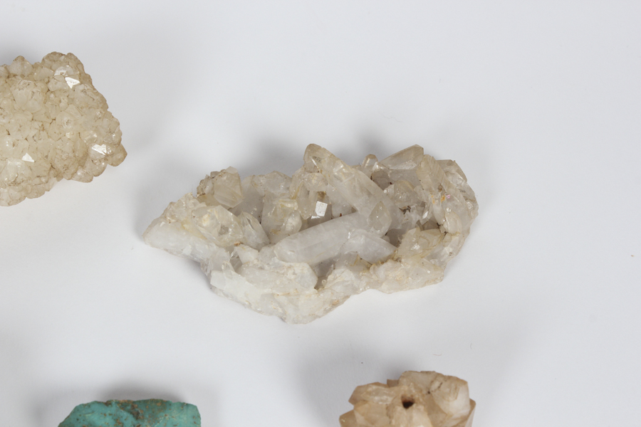 Natural Leaf Imprint, Rain Stick and Crystal