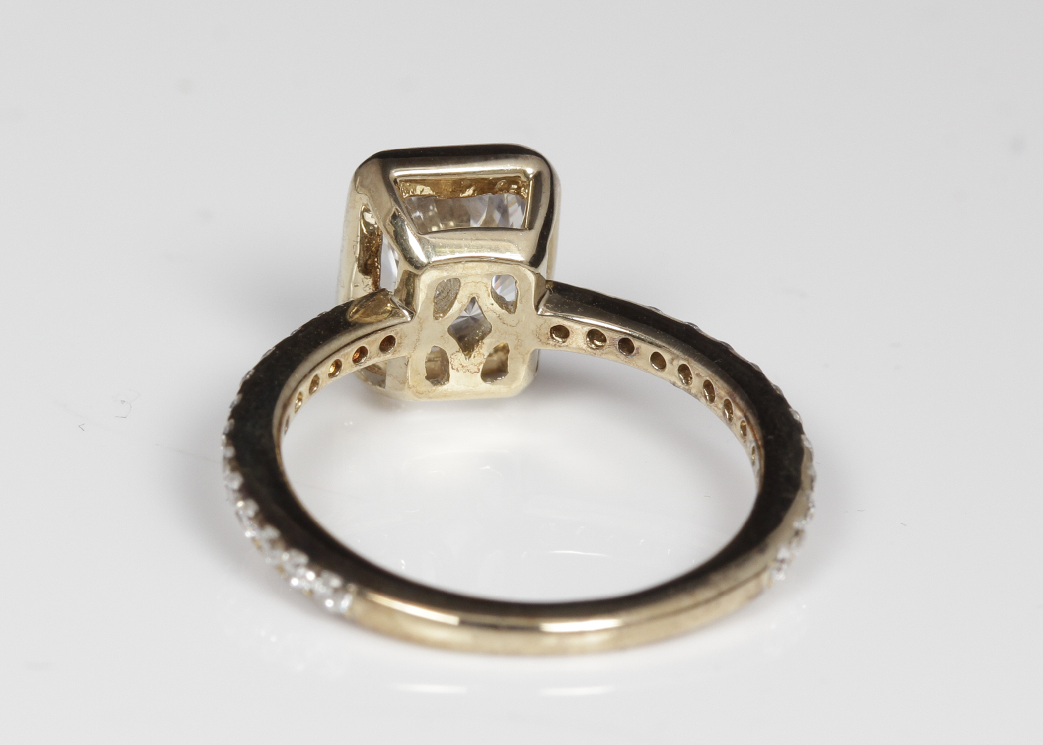 Gold Plated Sterling Silver Cubic Zirconia Ring