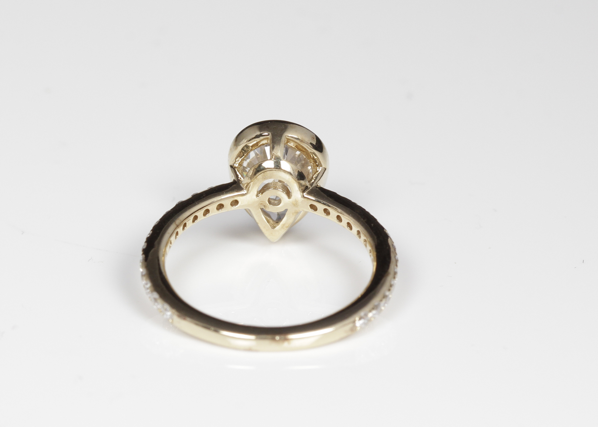 Gold Plated Sterling Silver Cubic Zirconia Ring