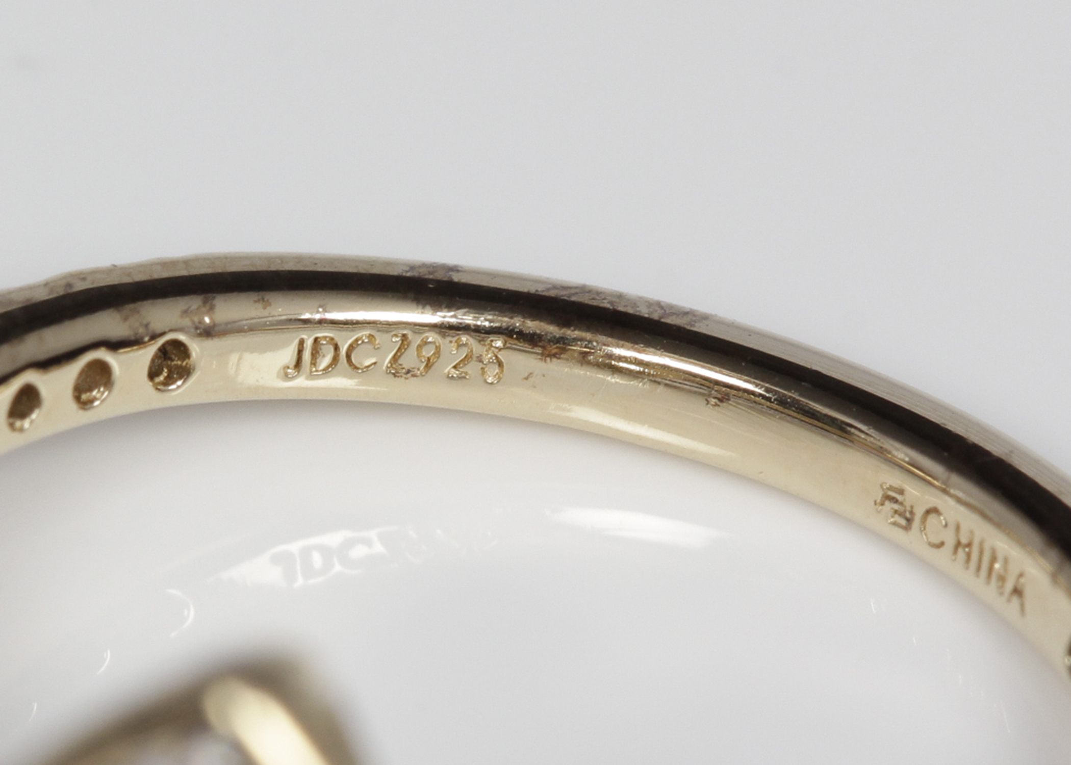 Gold Plated Sterling Silver Cubic Zirconia Ring