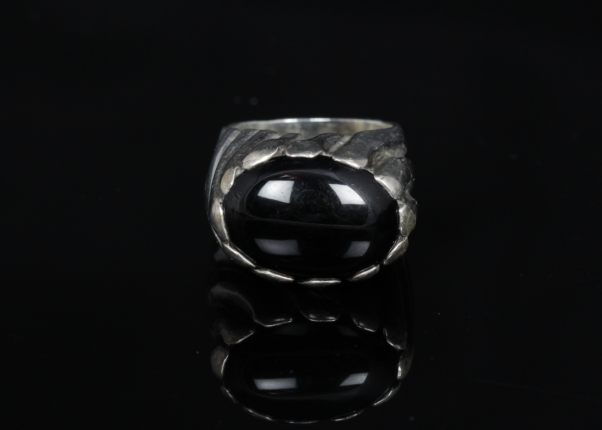 Sterling Silver Onyx Ring