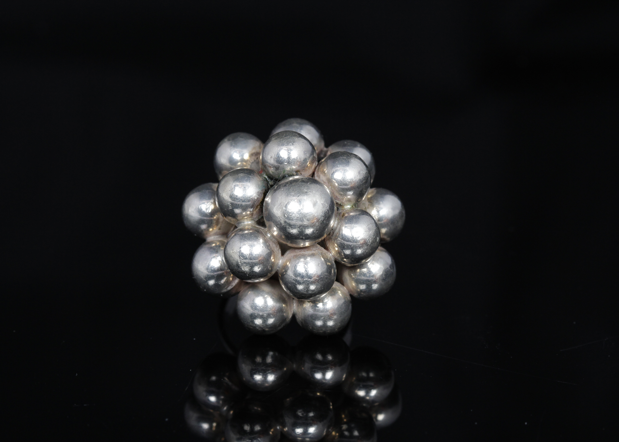 Sterling Silver Beaded Ring