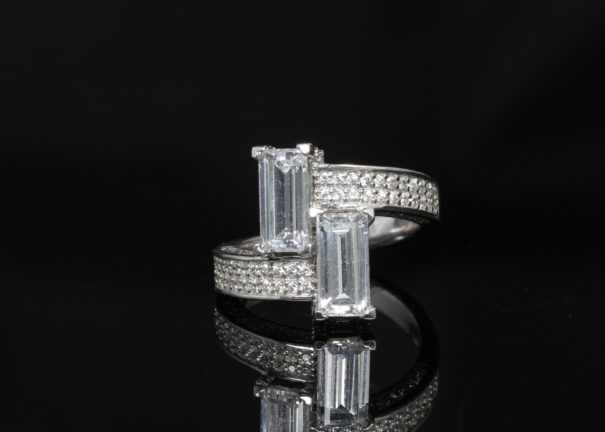 Sterling Silver Cubic Zirconia Ring