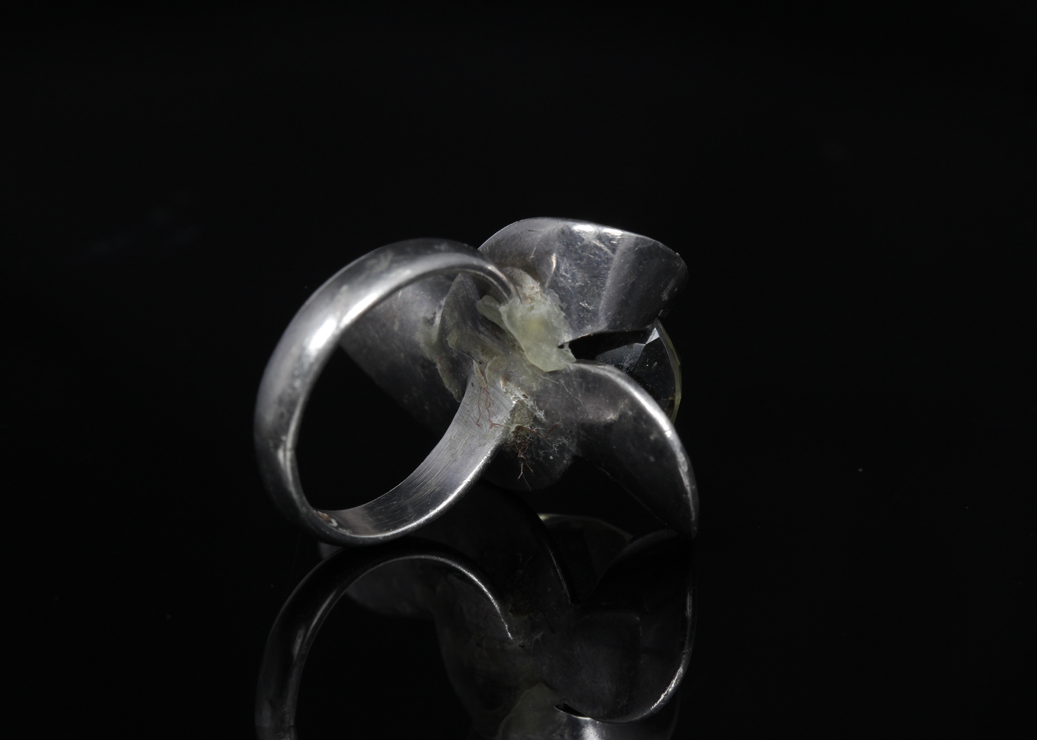 Modern Sterling Cubic Zirconia Ring