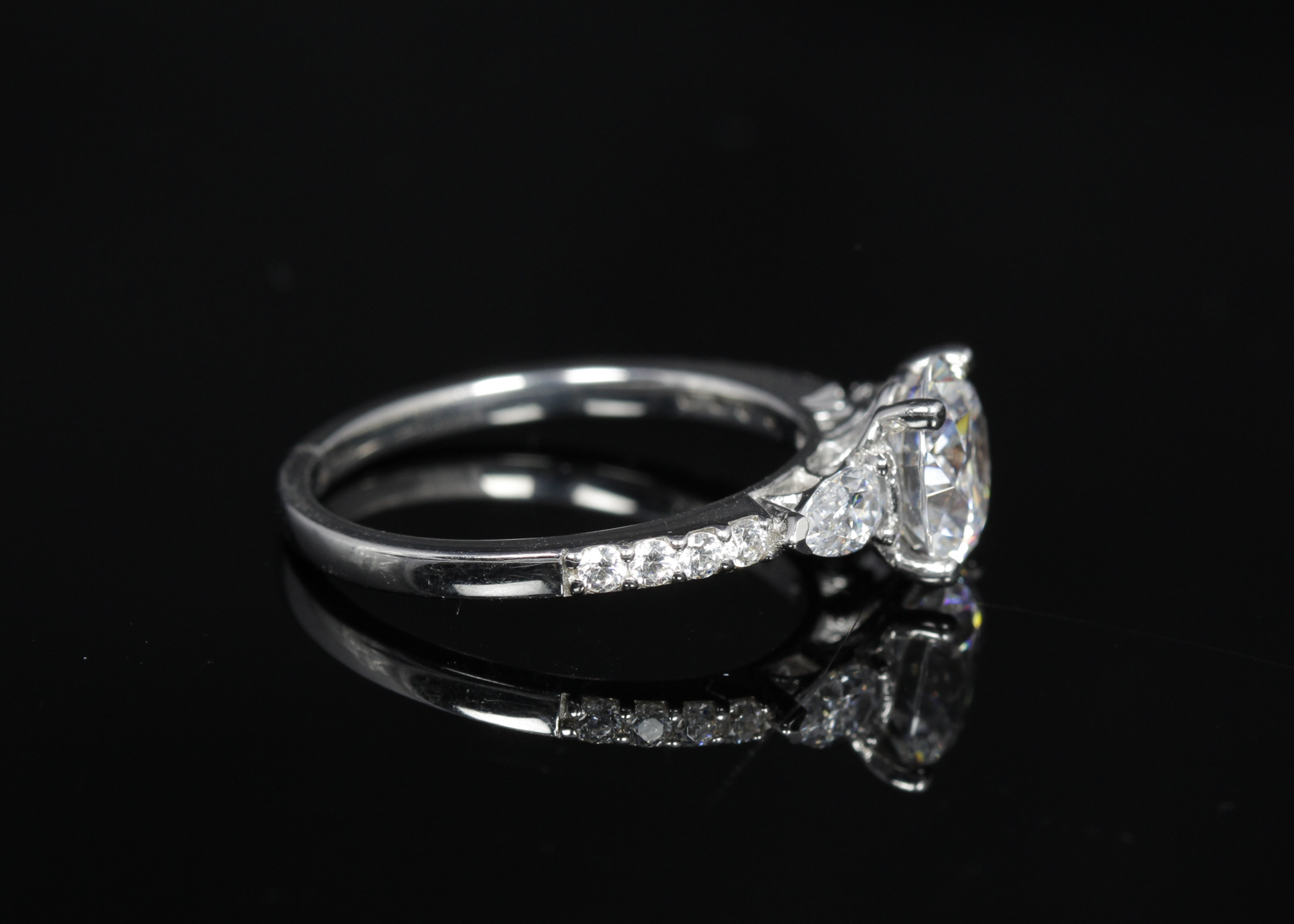 Sterling Silver Cubic Zirconia Ring