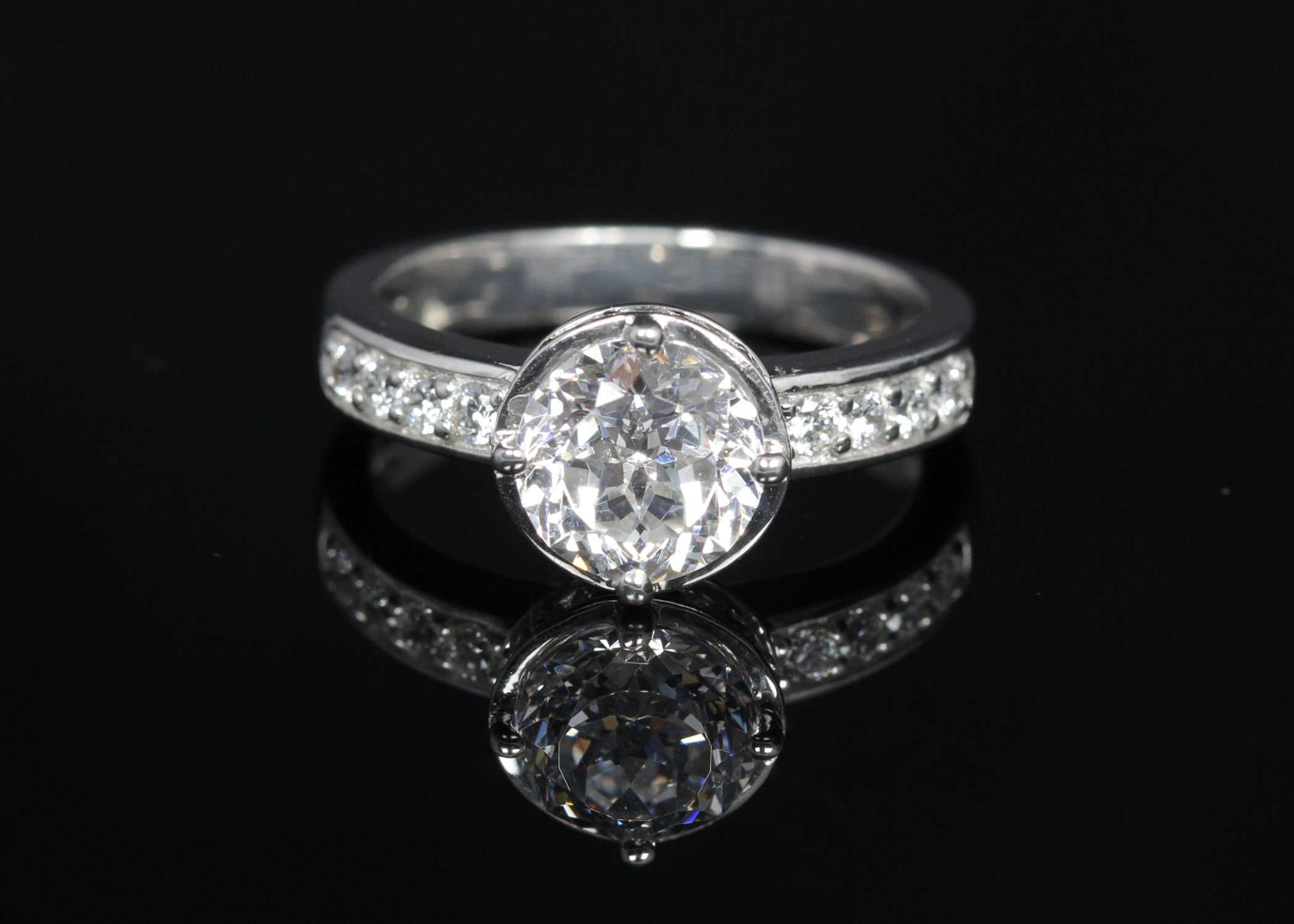 Sterling Silver and Cubic Zirconia Ring