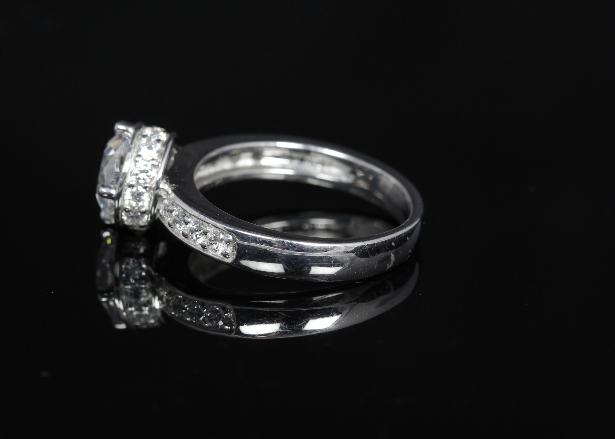 Sterling Silver and Cubic Zirconia Ring
