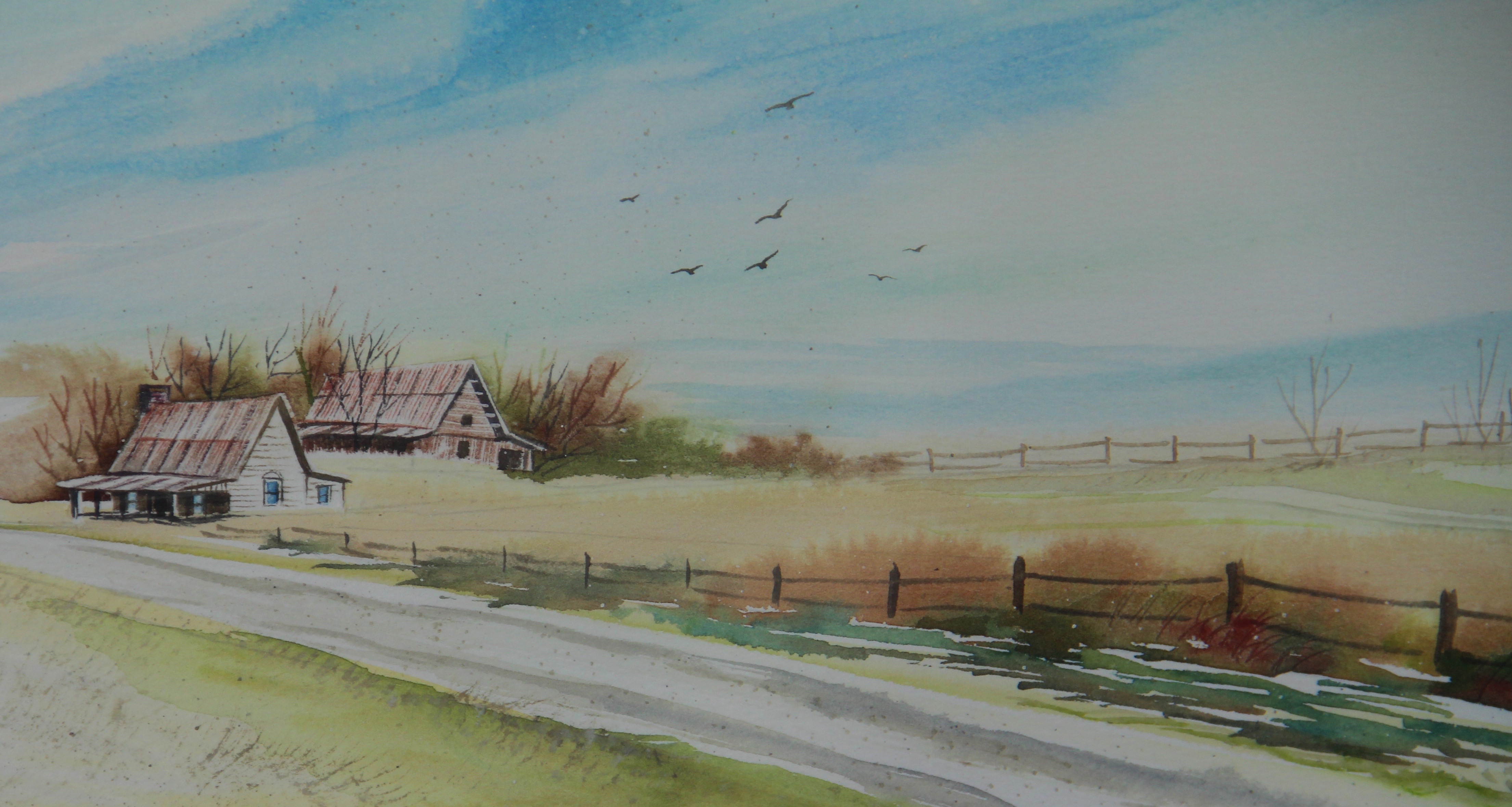 Two Unframed Original Watercolors by Tim Pafford