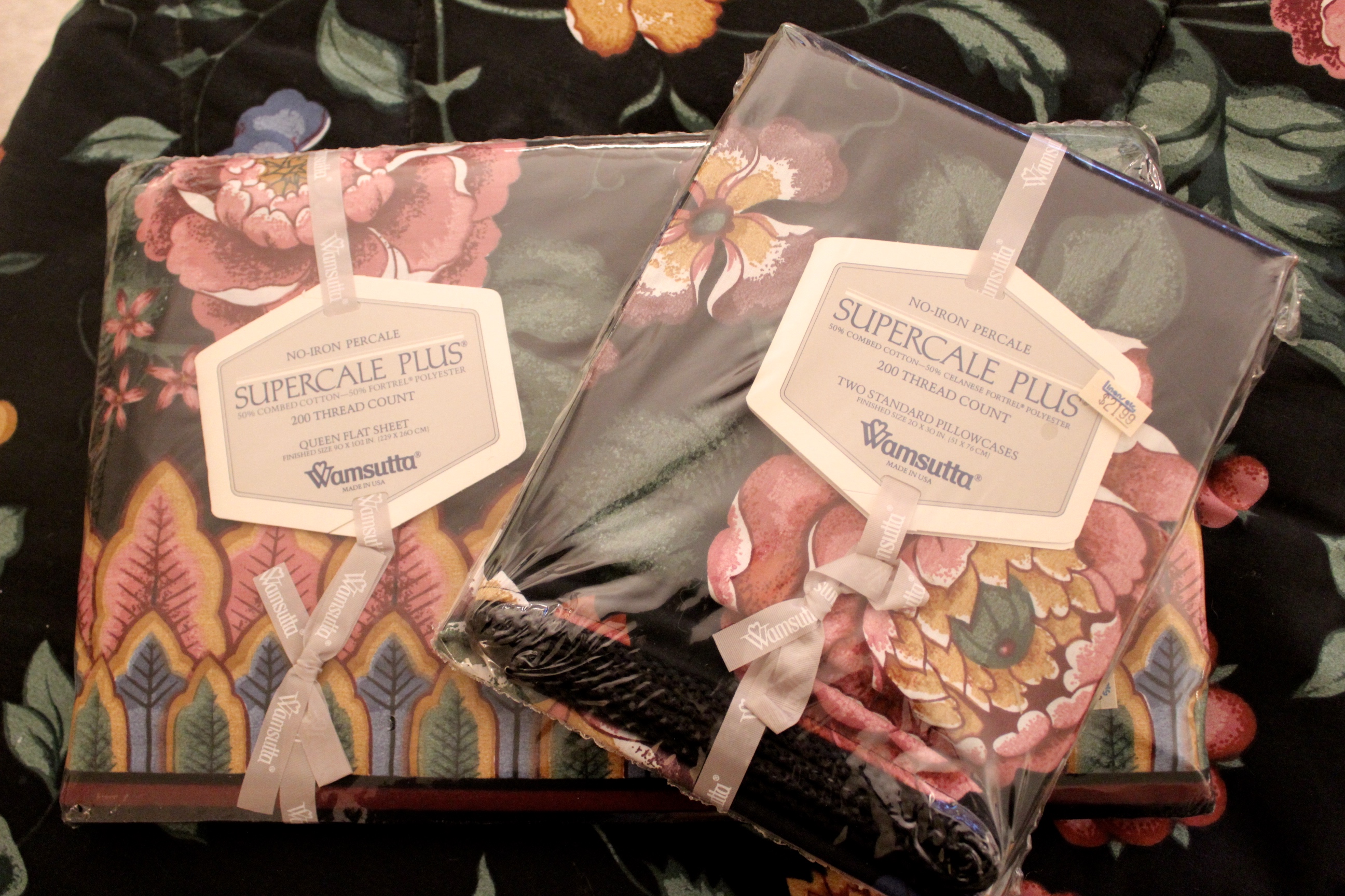 Jean Bohr Limited Edition Lithograph and Wamsutta Bedding